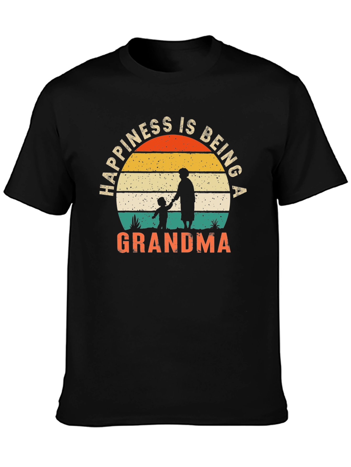 Happiness is Being a Grandma Graphic T-Shirt