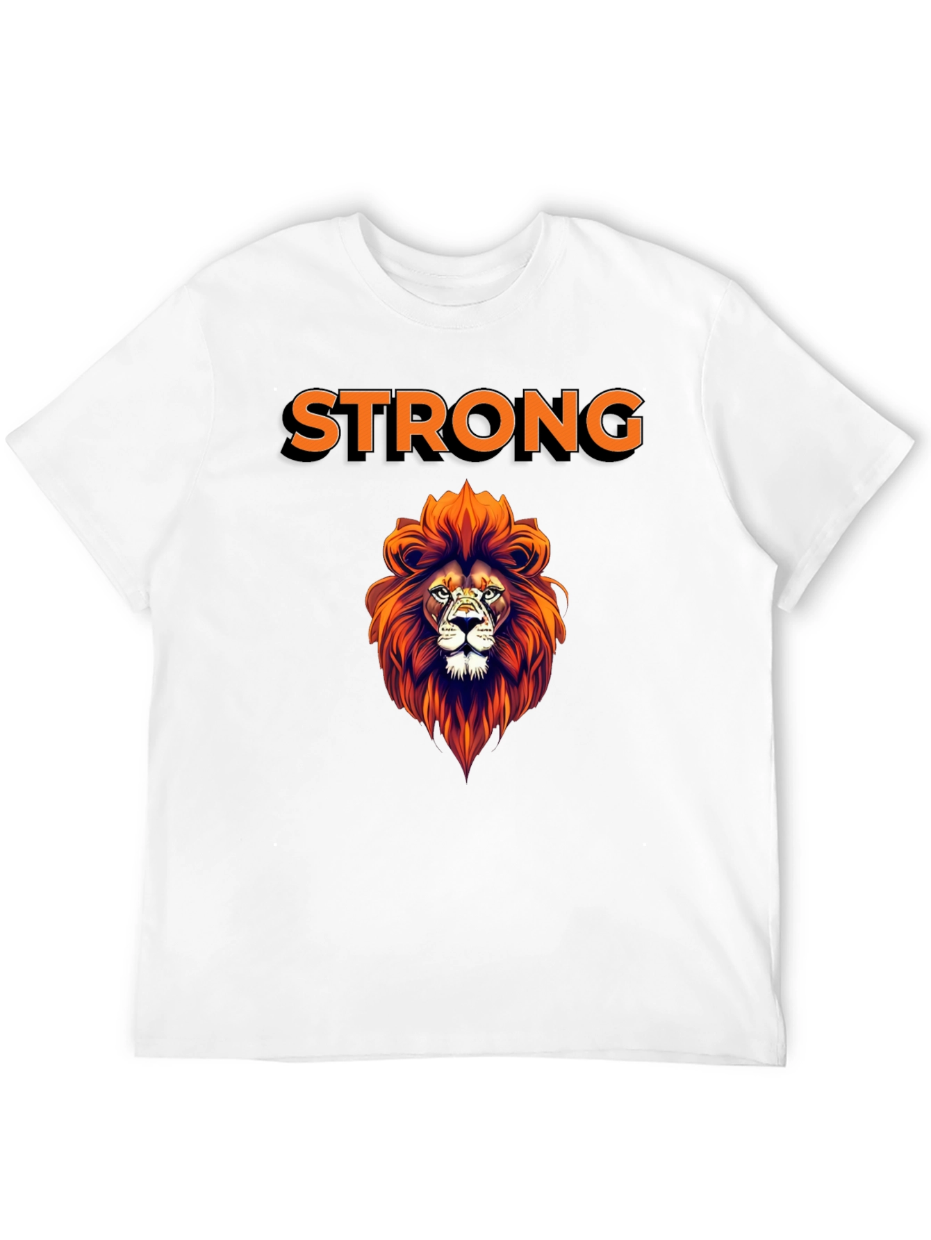 Strong Lion Graphic Tee - Stylish Mens T-Shirt