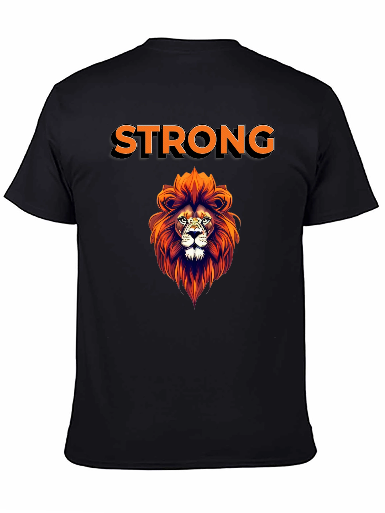 Strong Lion Graphic Tee - Stylish Mens T-Shirt