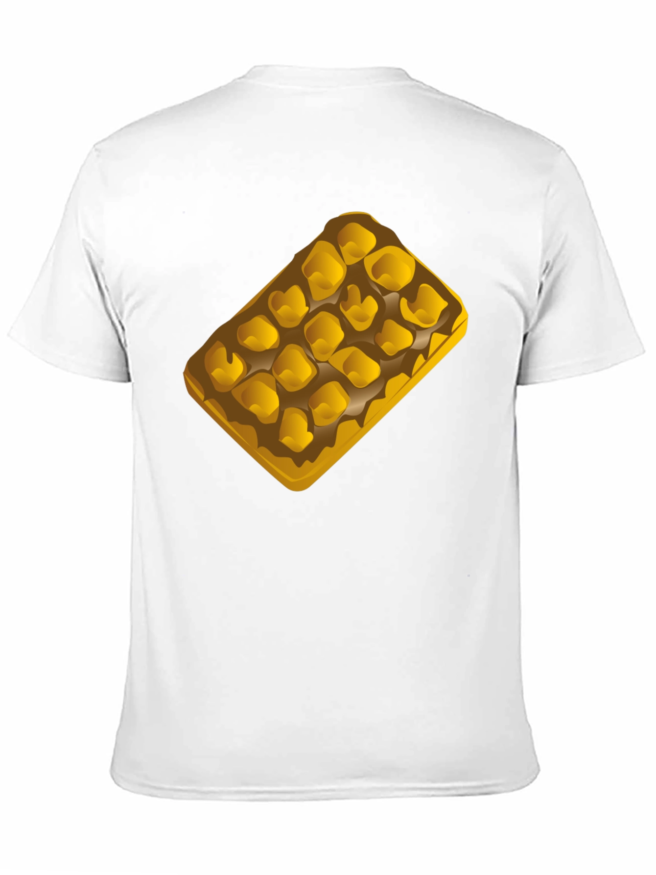 Waffle Graphic T-Shirt - Casual Black Tee