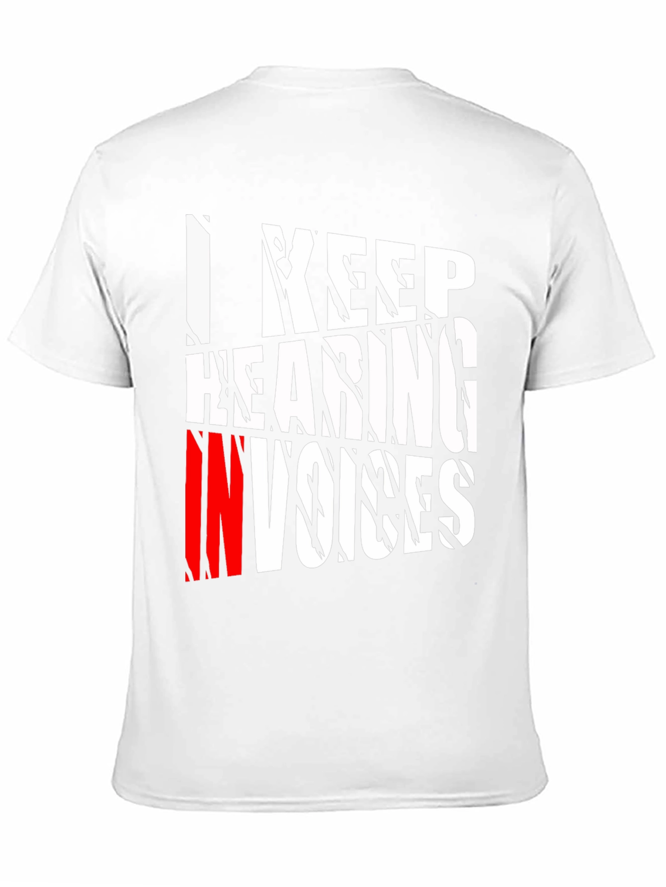 I Keep Hearing Invoices Mens Black Graphic T-Shirt