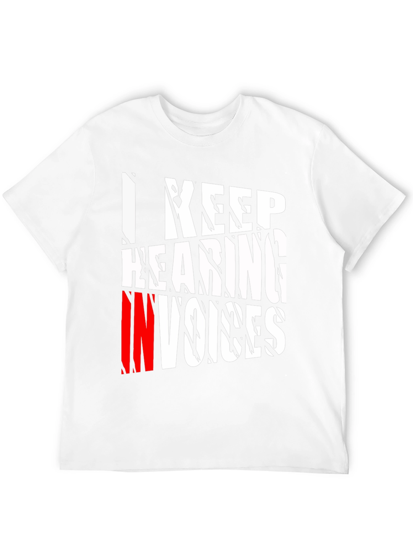 I Keep Hearing Invoices Mens Black Graphic T-Shirt