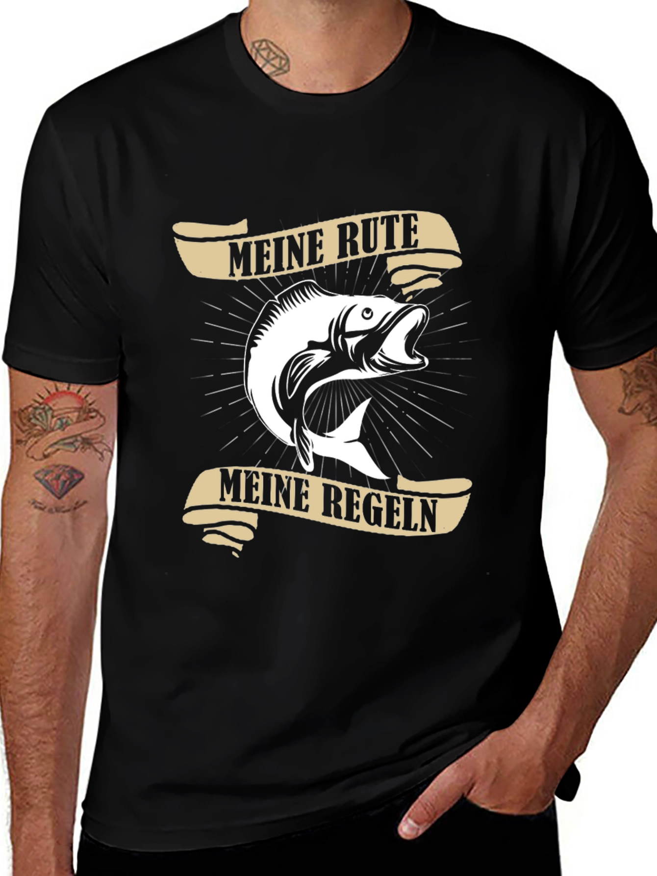 Meine Rute Meine Regeln Fishing T-Shirt