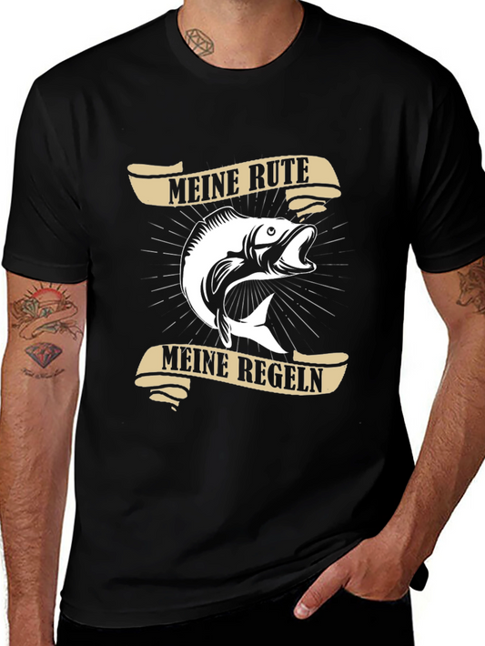 Meine Rute Meine Regeln Fishing T-Shirt