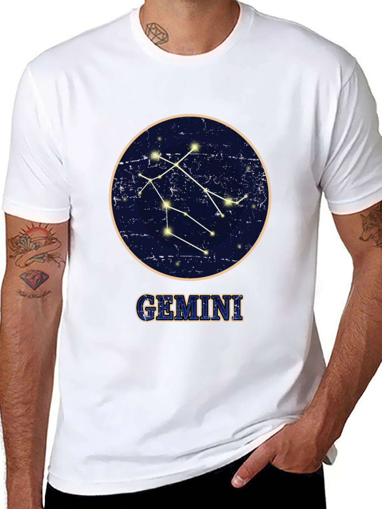 Gemini Zodiac Constellation T-Shirt