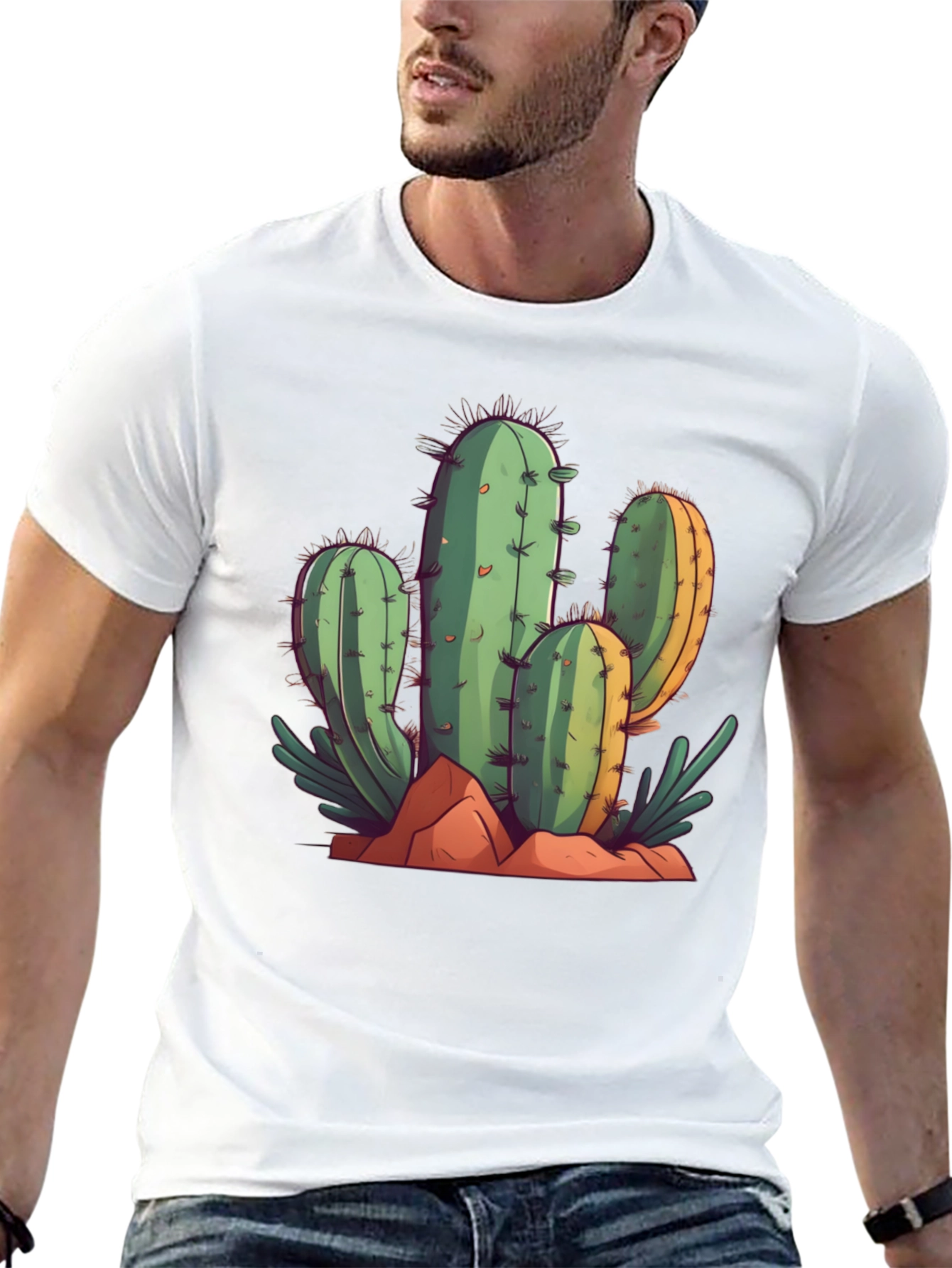 Cactus Graphic Tee - Desert Style T-Shirt