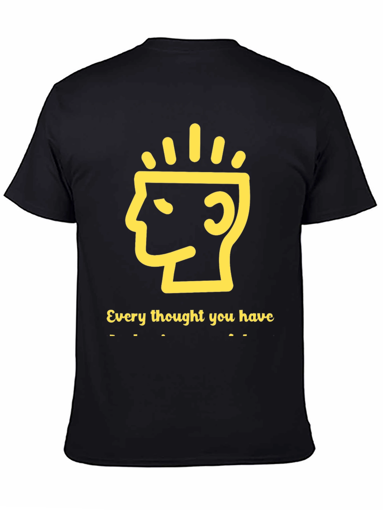 Mindful Thoughts Graphic Tee - Black