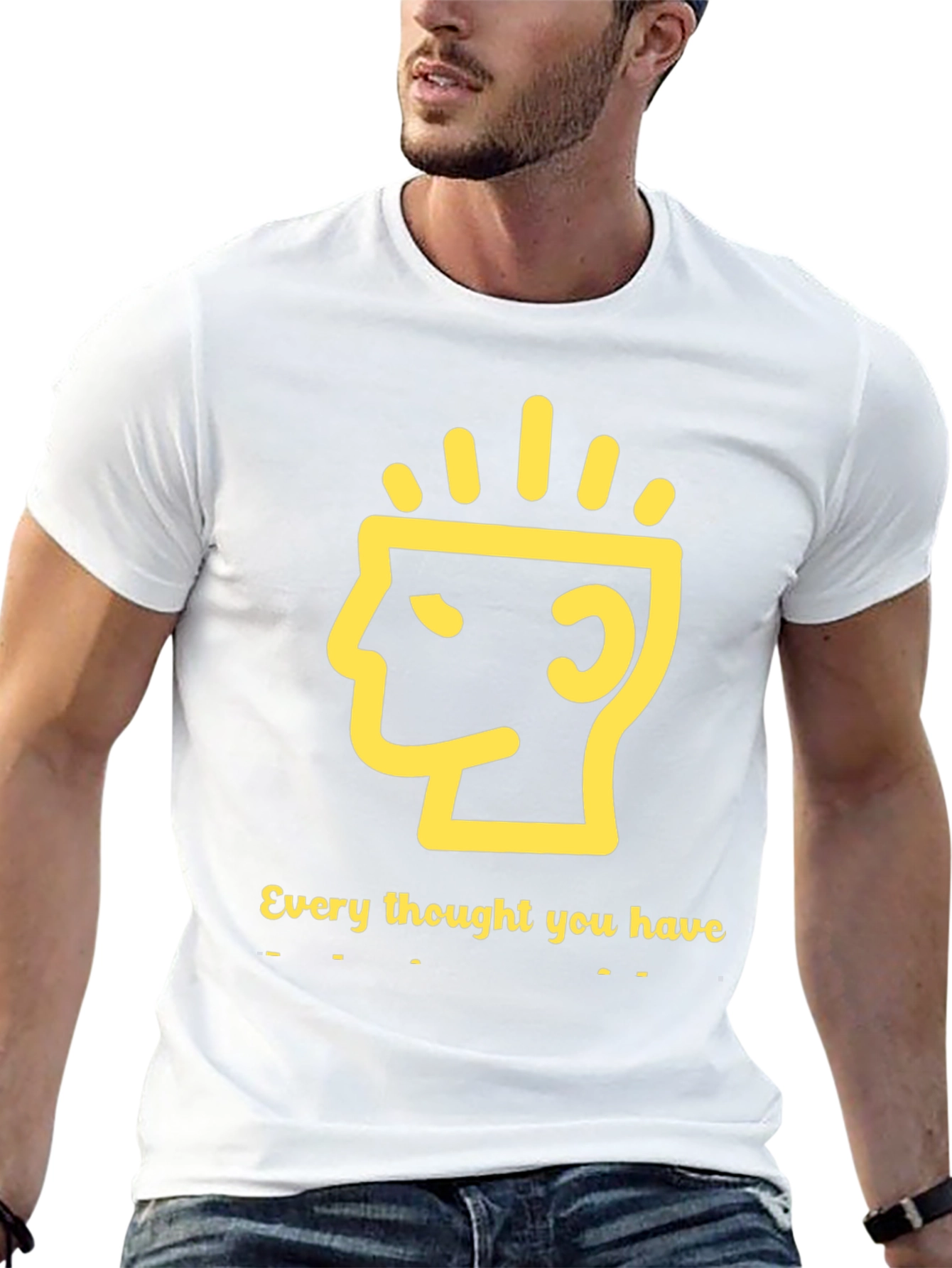 Mindful Thoughts Graphic Tee - Black