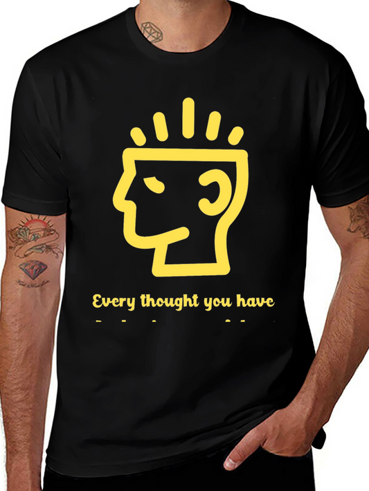 Mindful Thoughts Graphic Tee - Black
