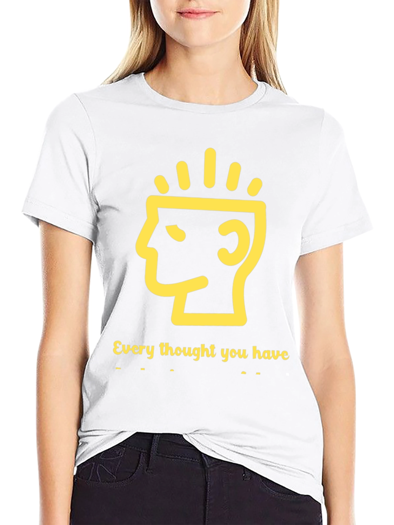 Mindful Thoughts Graphic Tee - Black