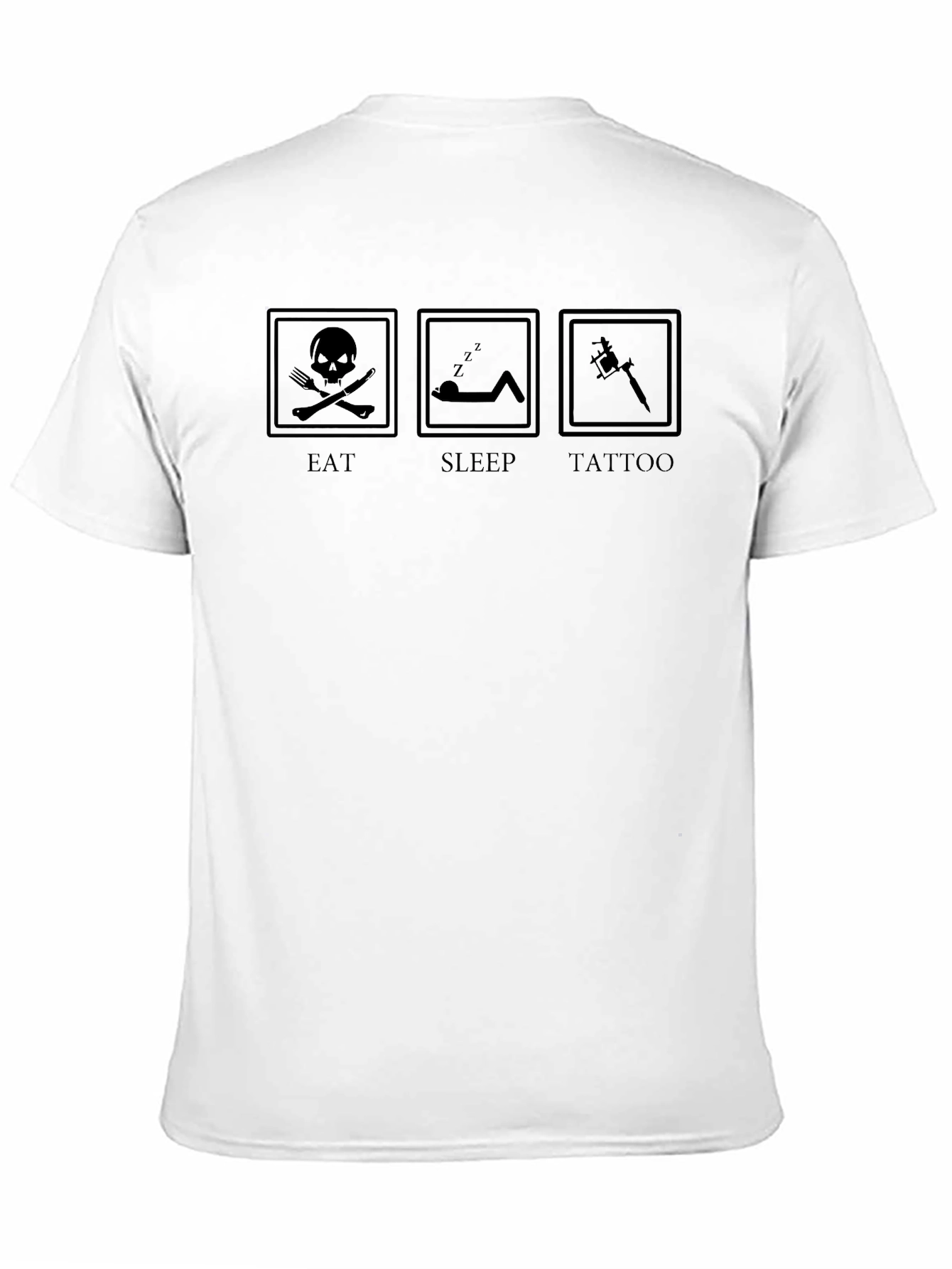 Eat Sleep Tattoo T-Shirt - Black Graphic Tee
