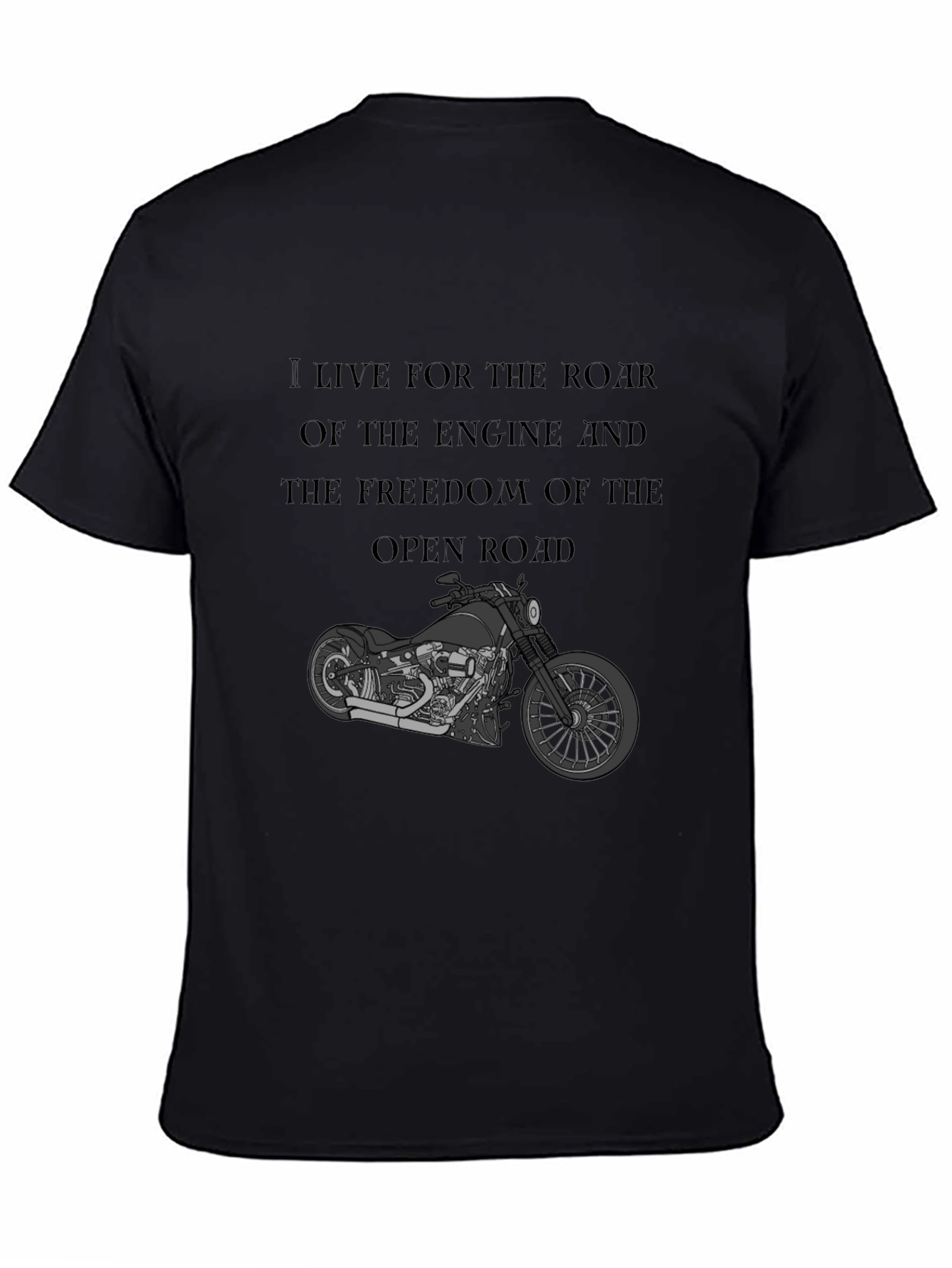 Motorcycle T-Shirt: Live for the Ride