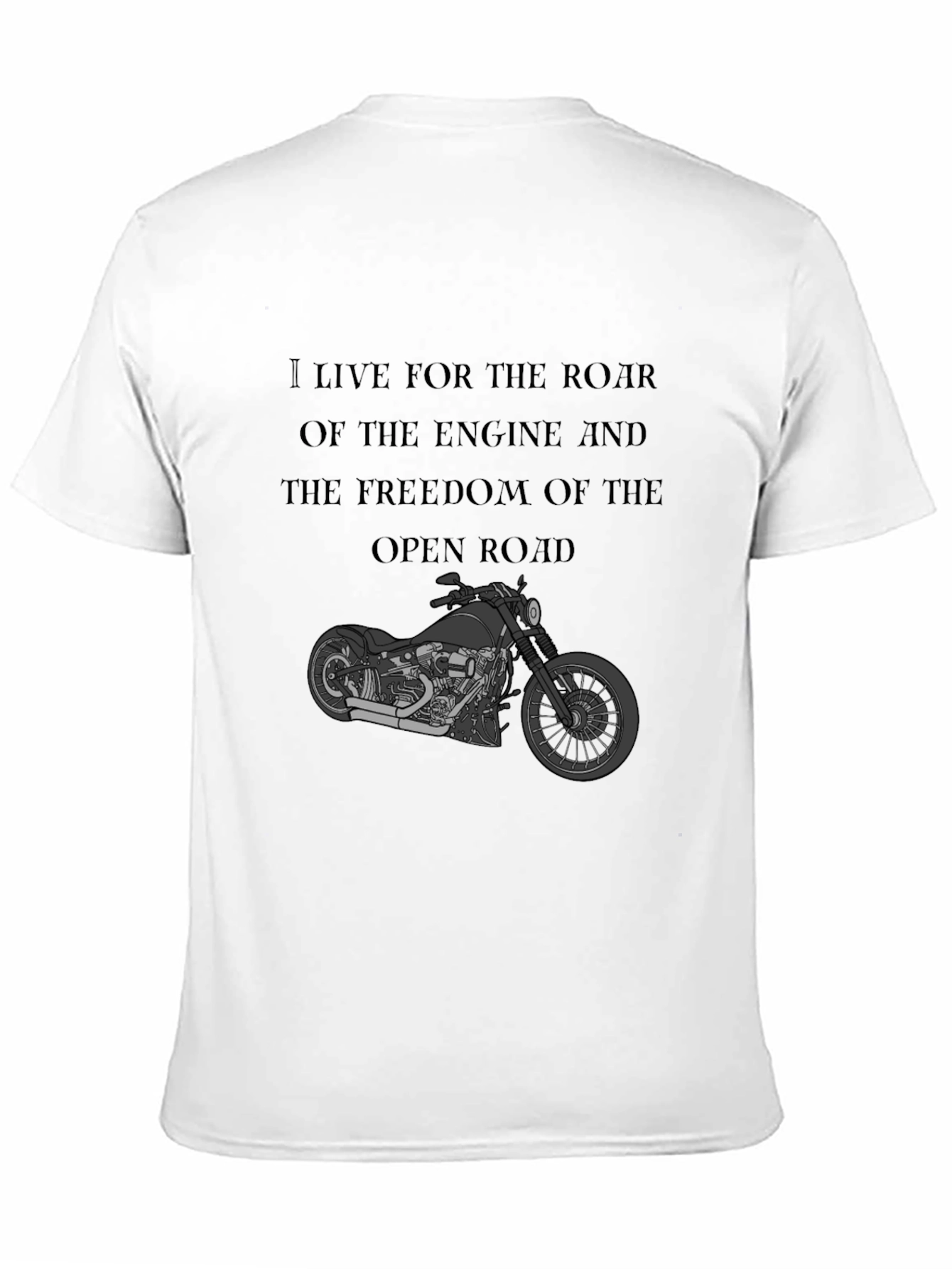 Motorcycle T-Shirt: Live for the Ride