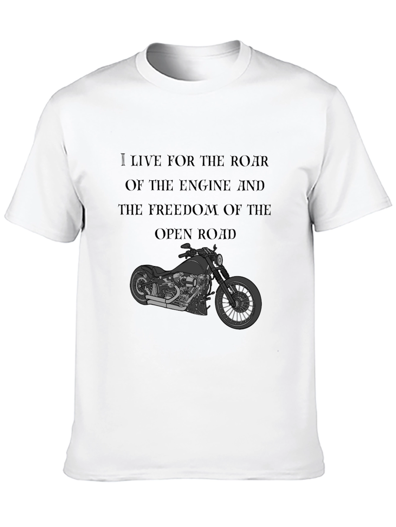 Motorcycle T-Shirt: Live for the Ride