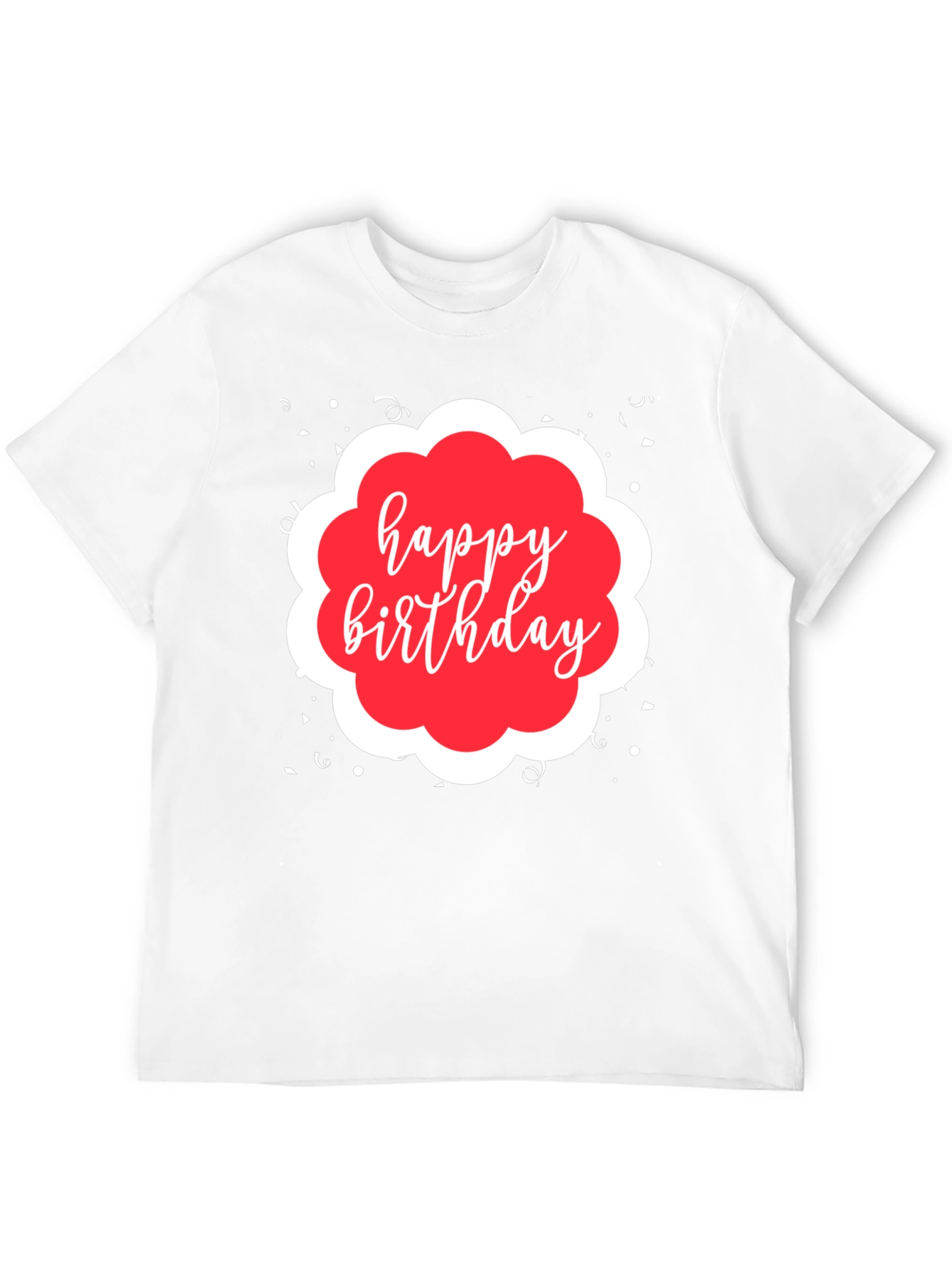 Happy Birthday Black Graphic T-Shirt