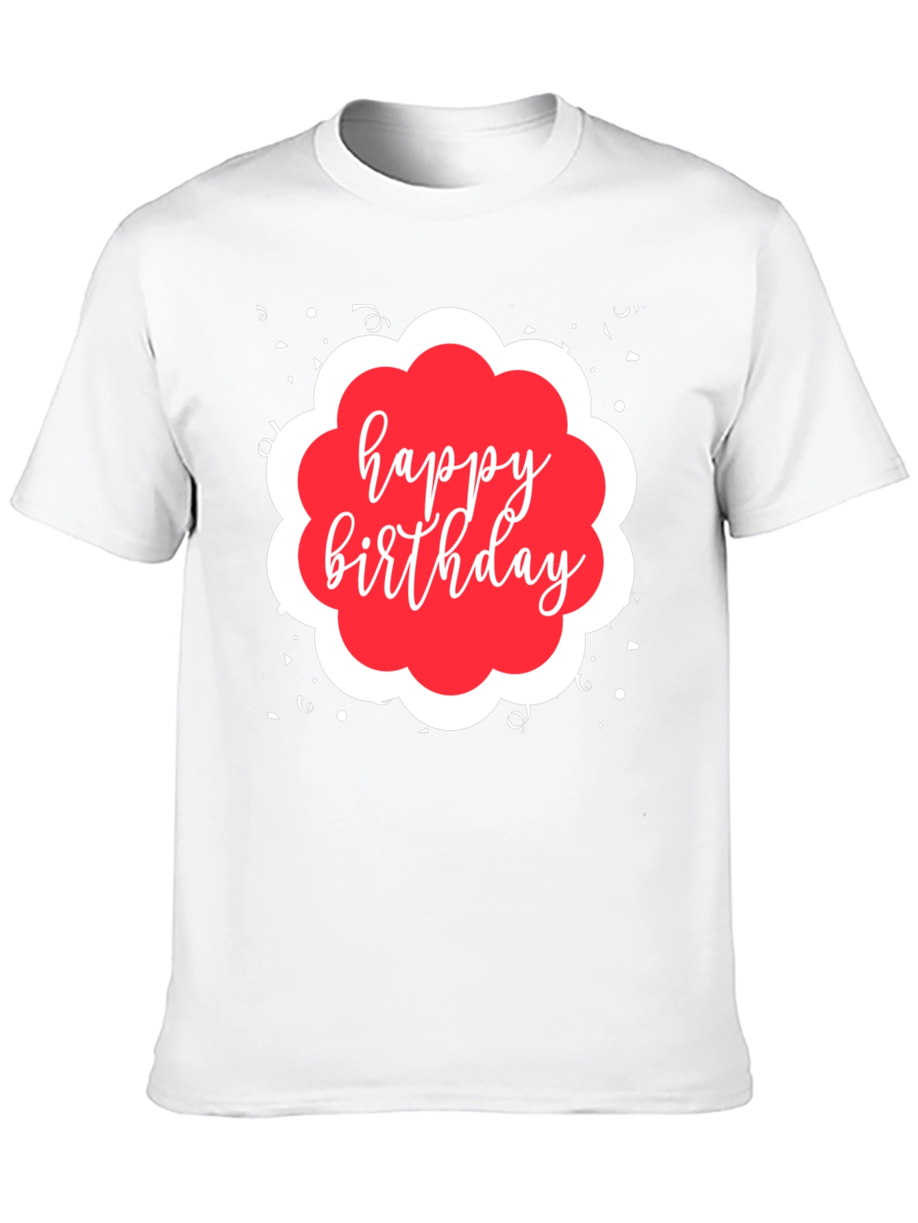 Happy Birthday Black Graphic T-Shirt