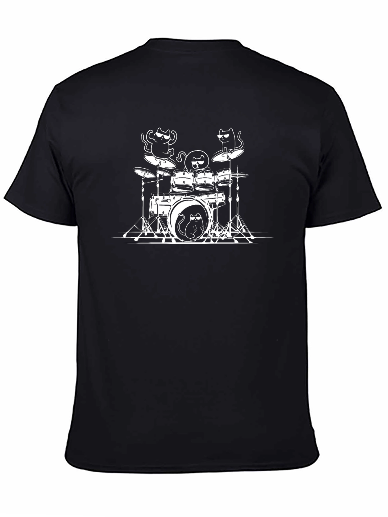 Cat Band Drum Set T-Shirt