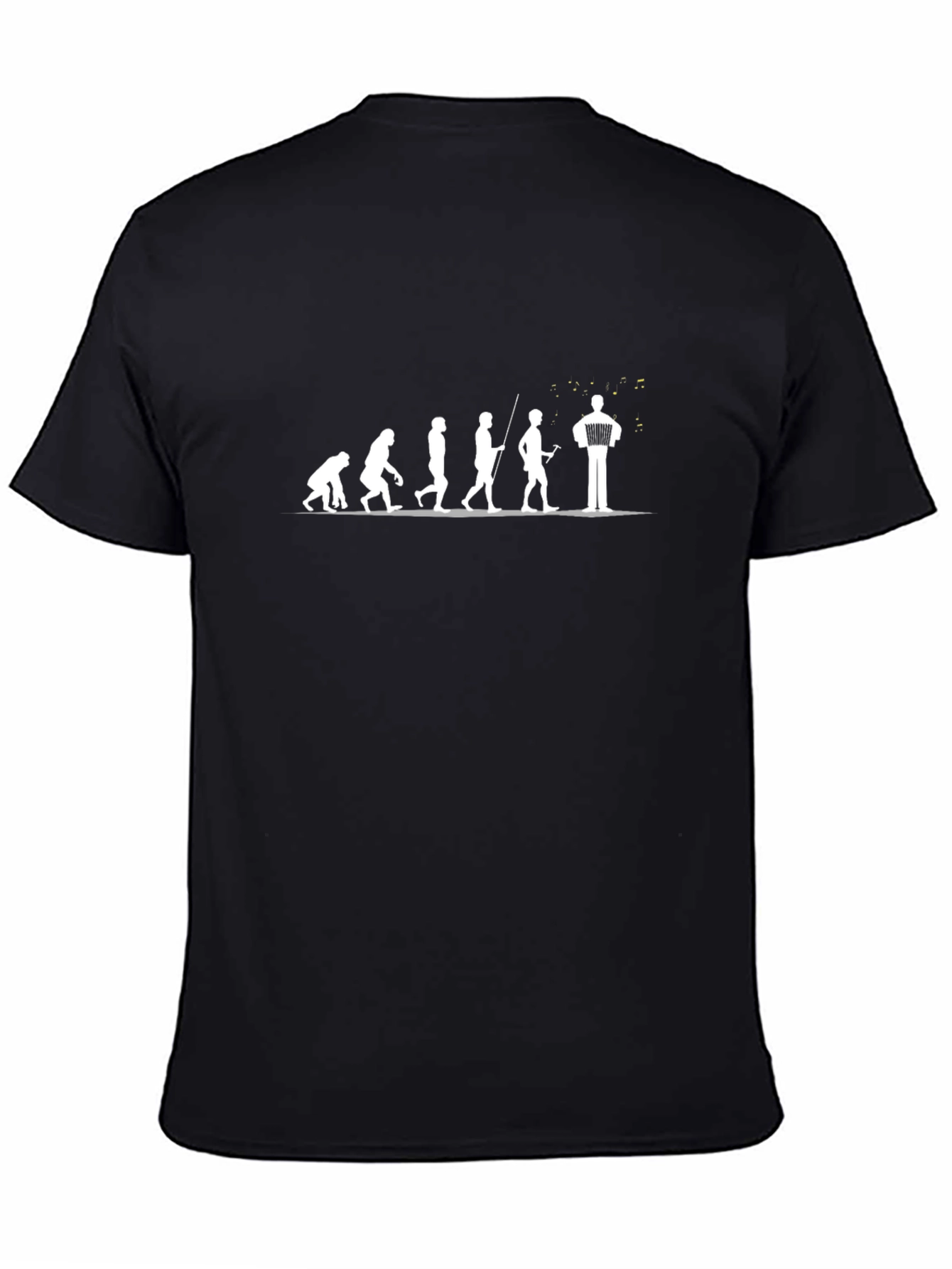 Accordion Evolution T-Shirt - Black