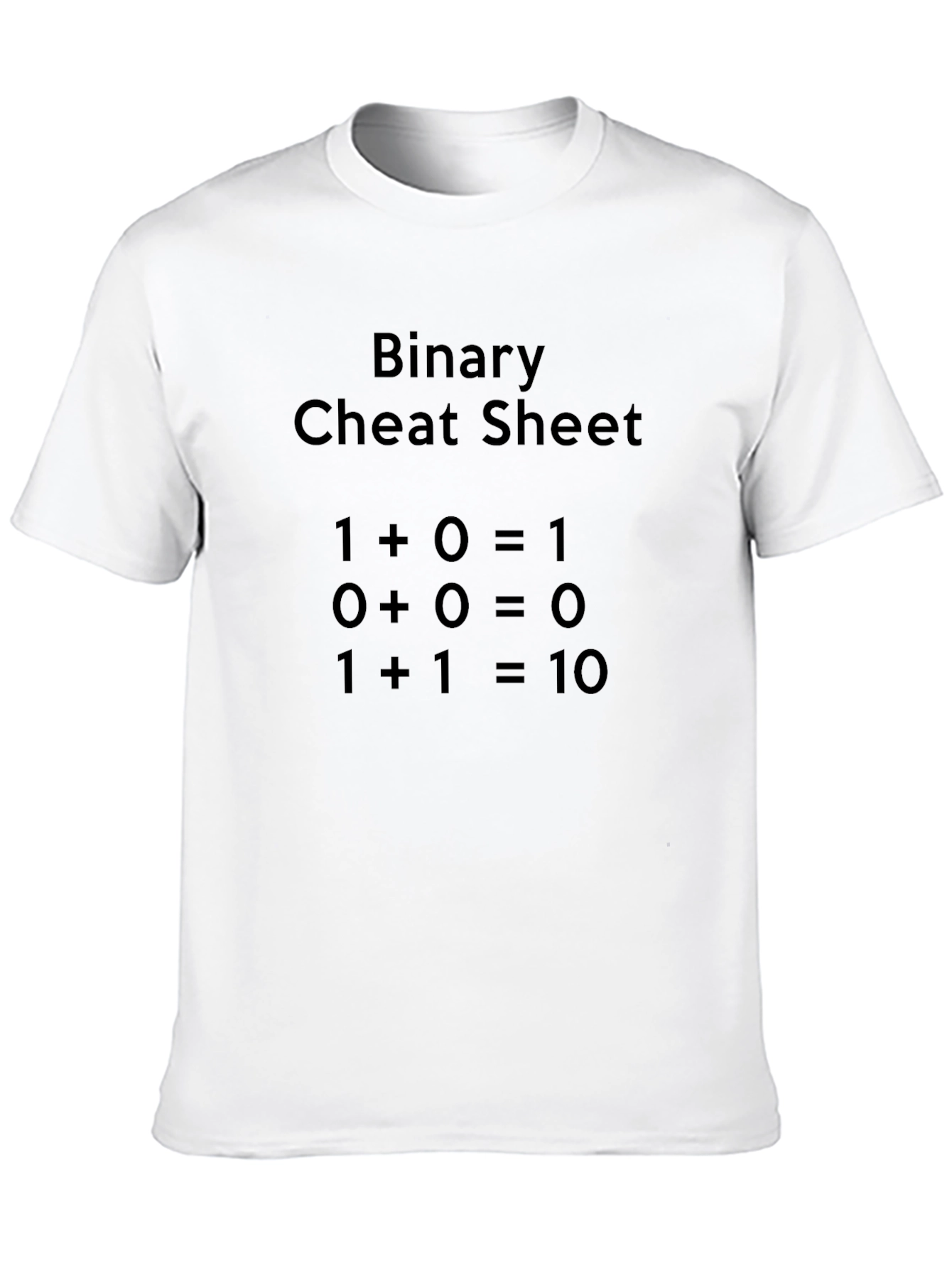 Binary Cheat Sheet Graphic T-Shirt