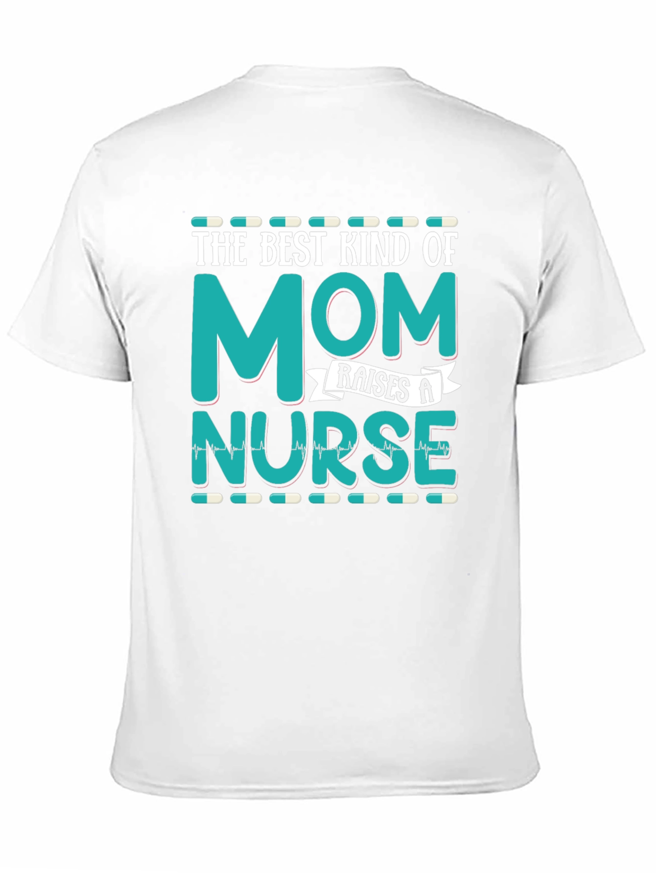 Best Kind of Mom Raises a Nurse Black T-Shirt