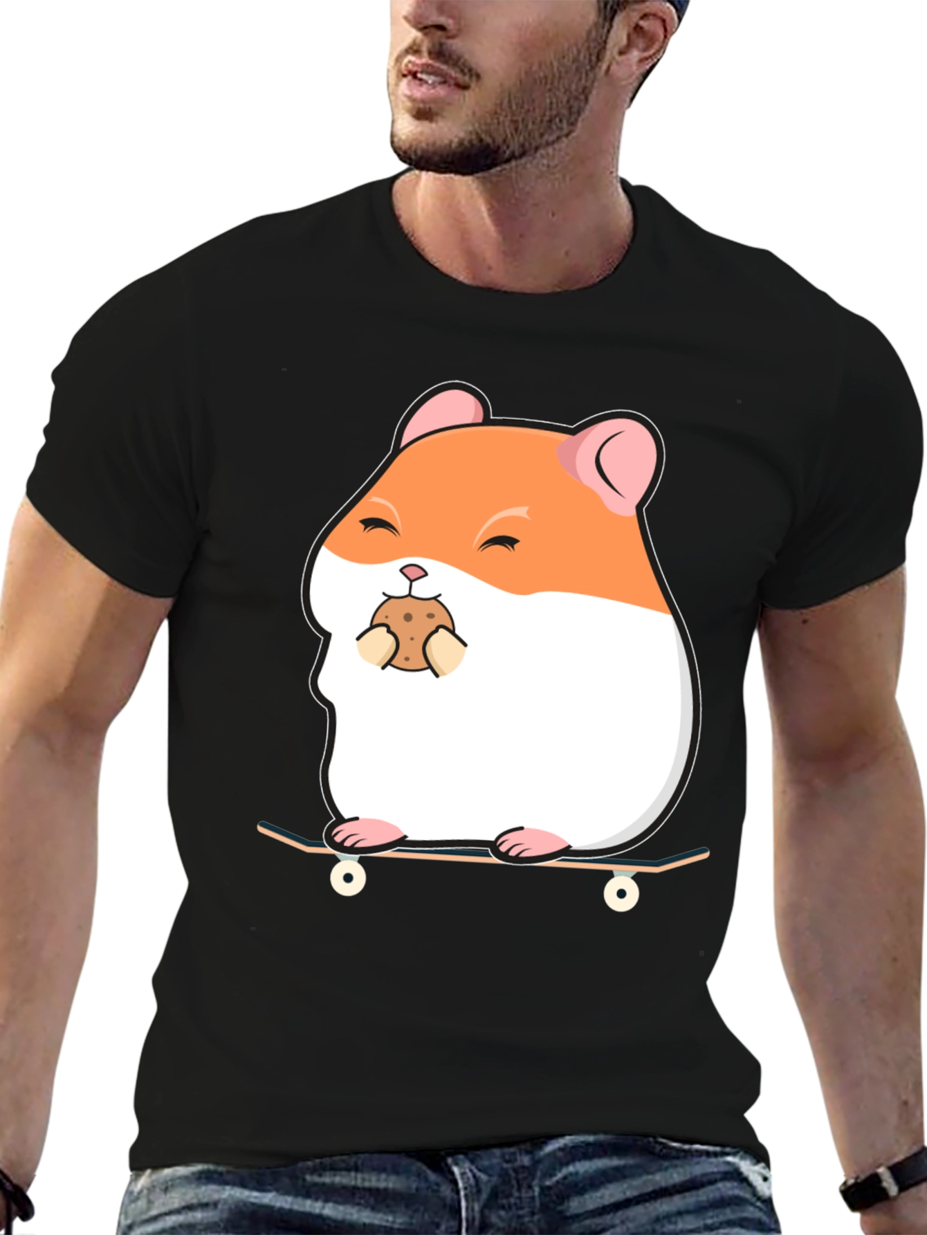 Hamster Skateboard T-Shirt: Cute & Comfy