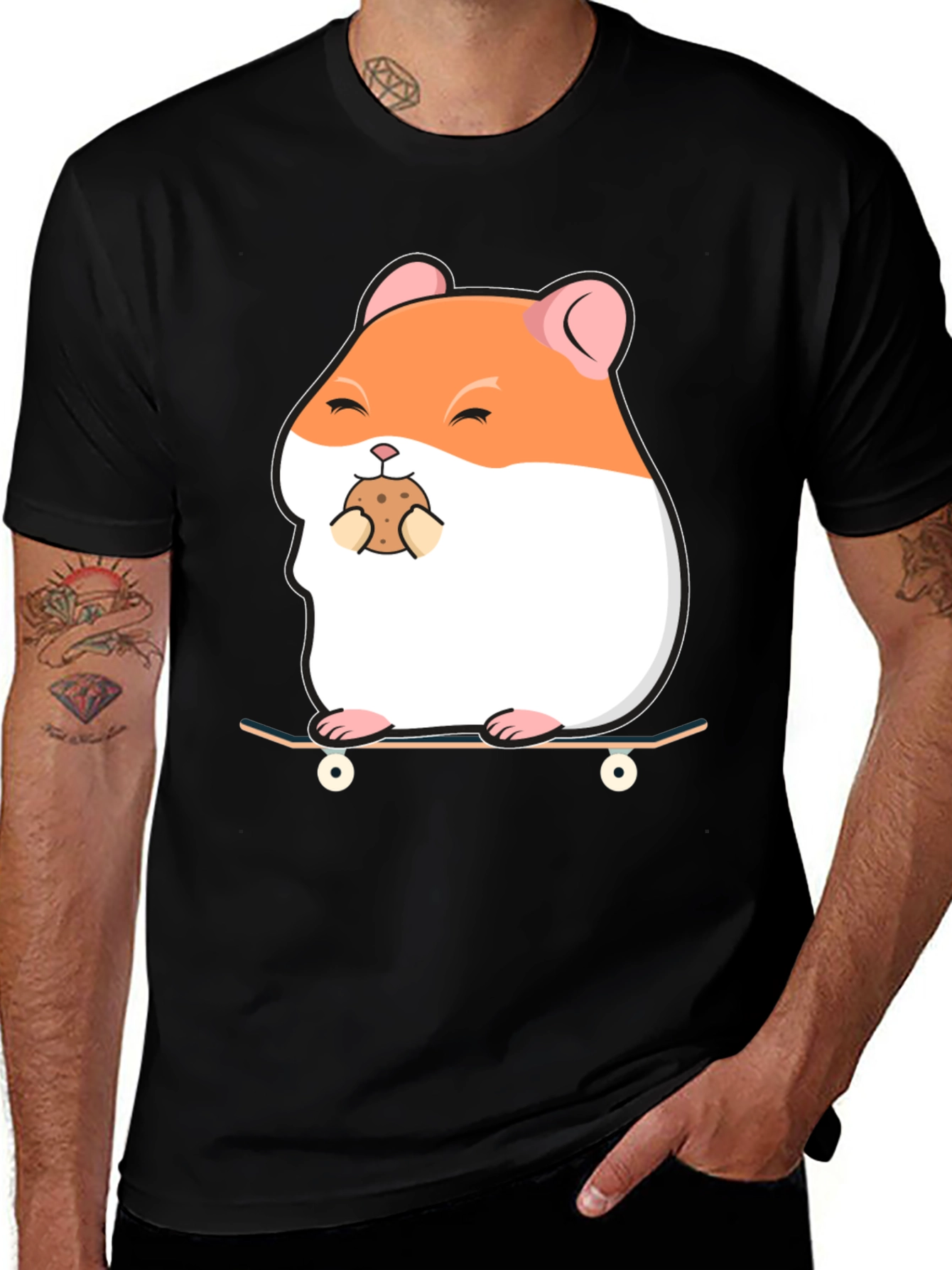 Hamster Skateboard T-Shirt: Cute & Comfy