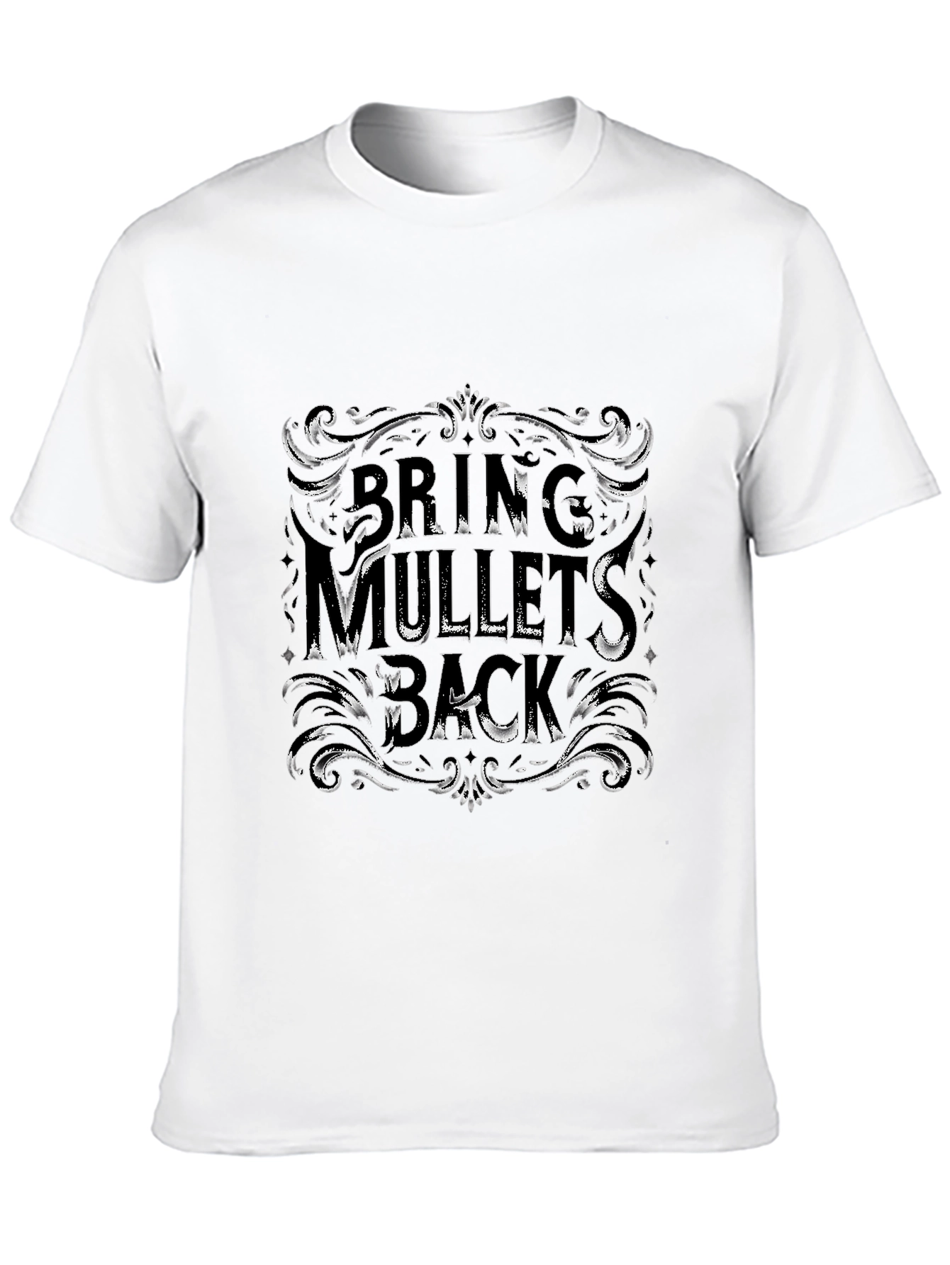 Bring Mullets Back Graphic Tee - Retro Style