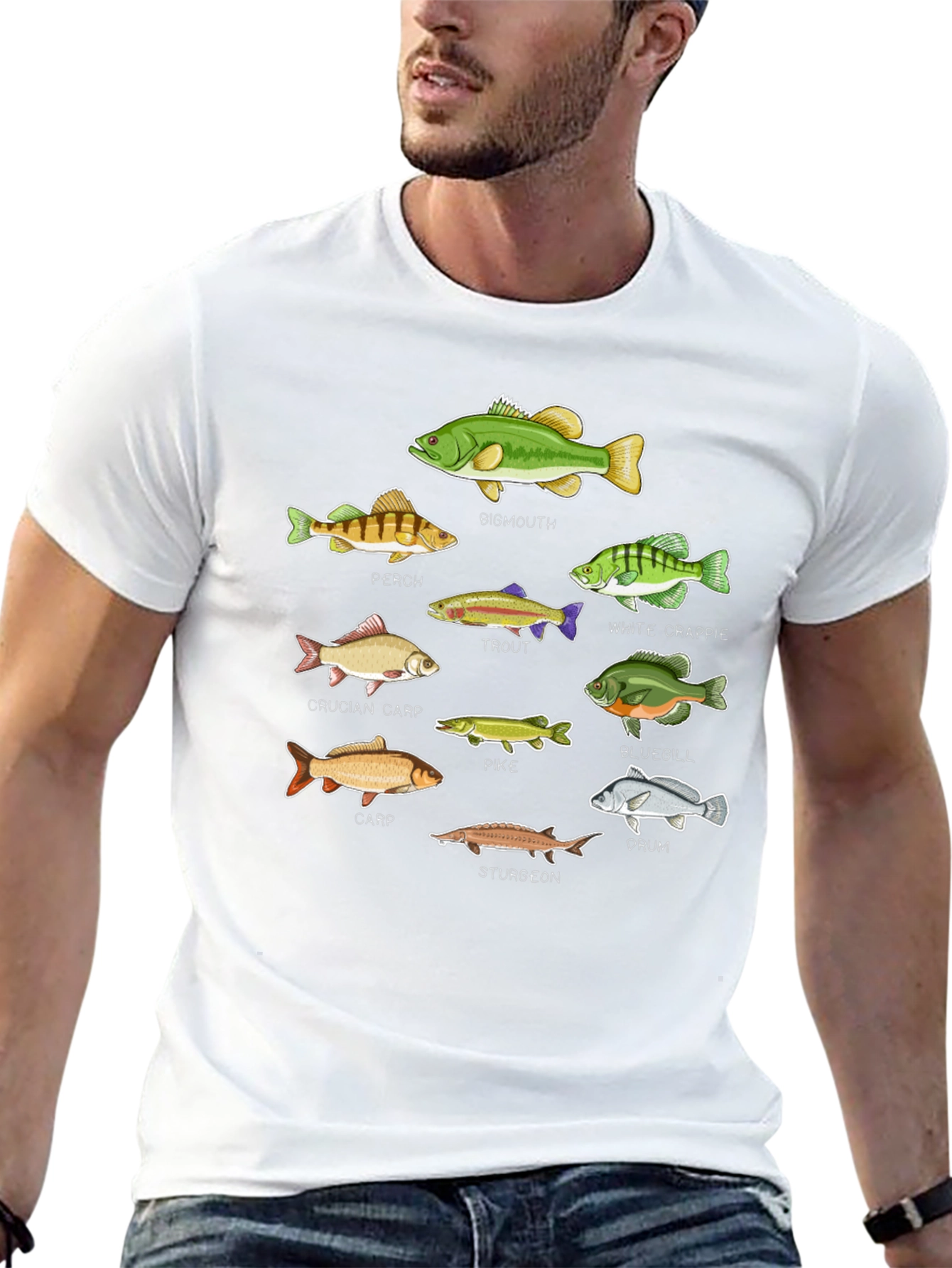 Fish Species Graphic T-Shirt