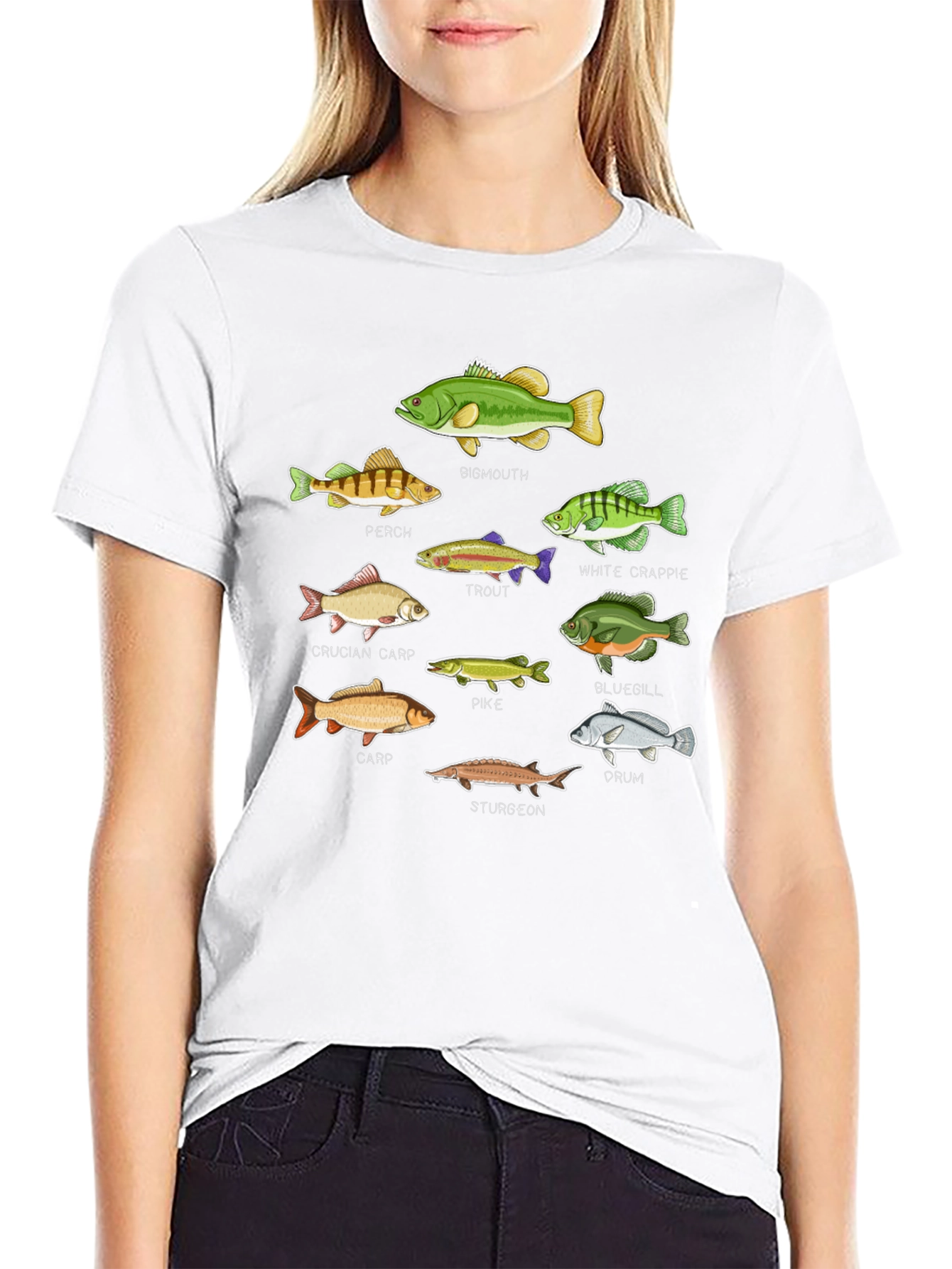Fish Species Graphic T-Shirt
