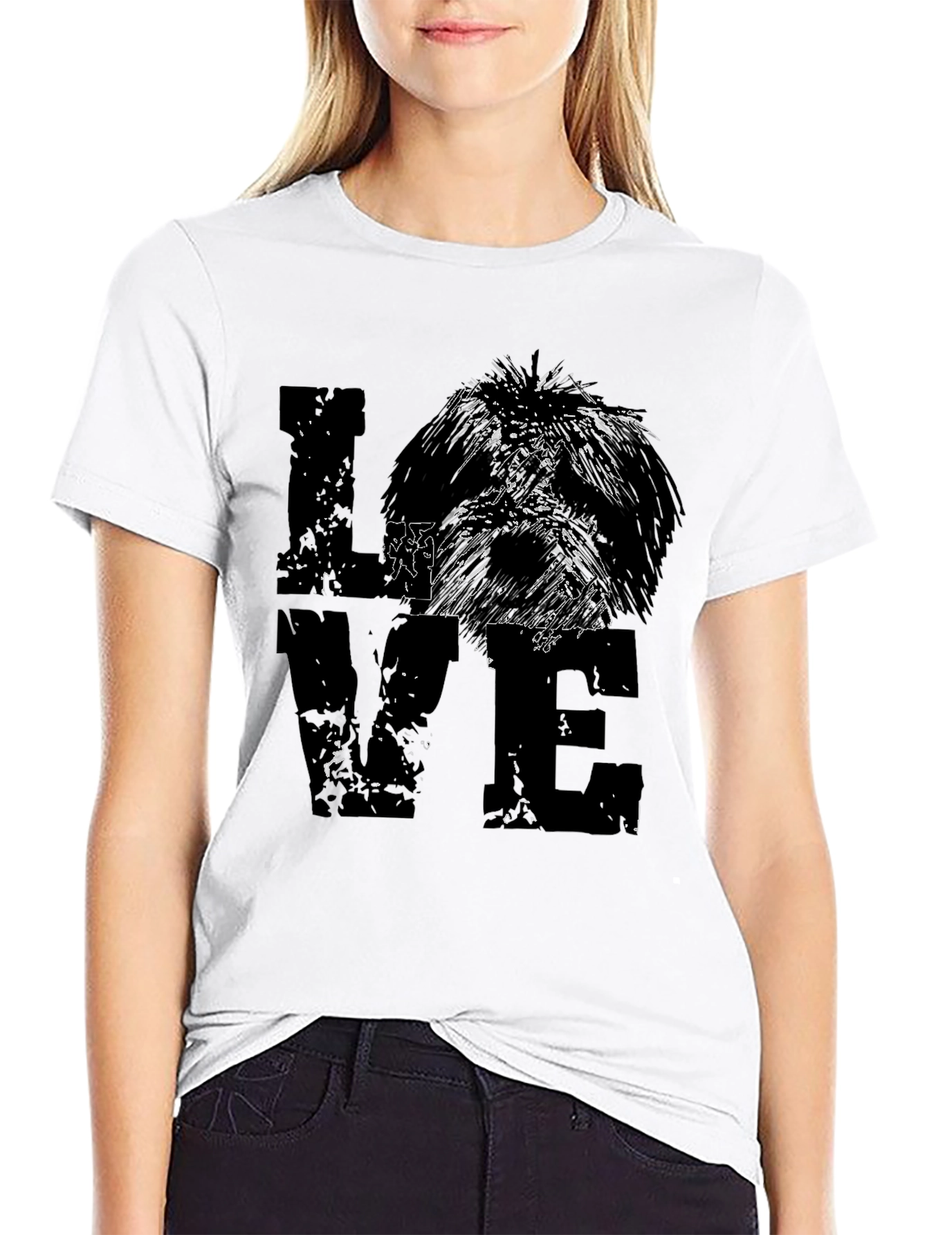 Dog LOVE Graphic Tee - Unisex Black T-Shirt