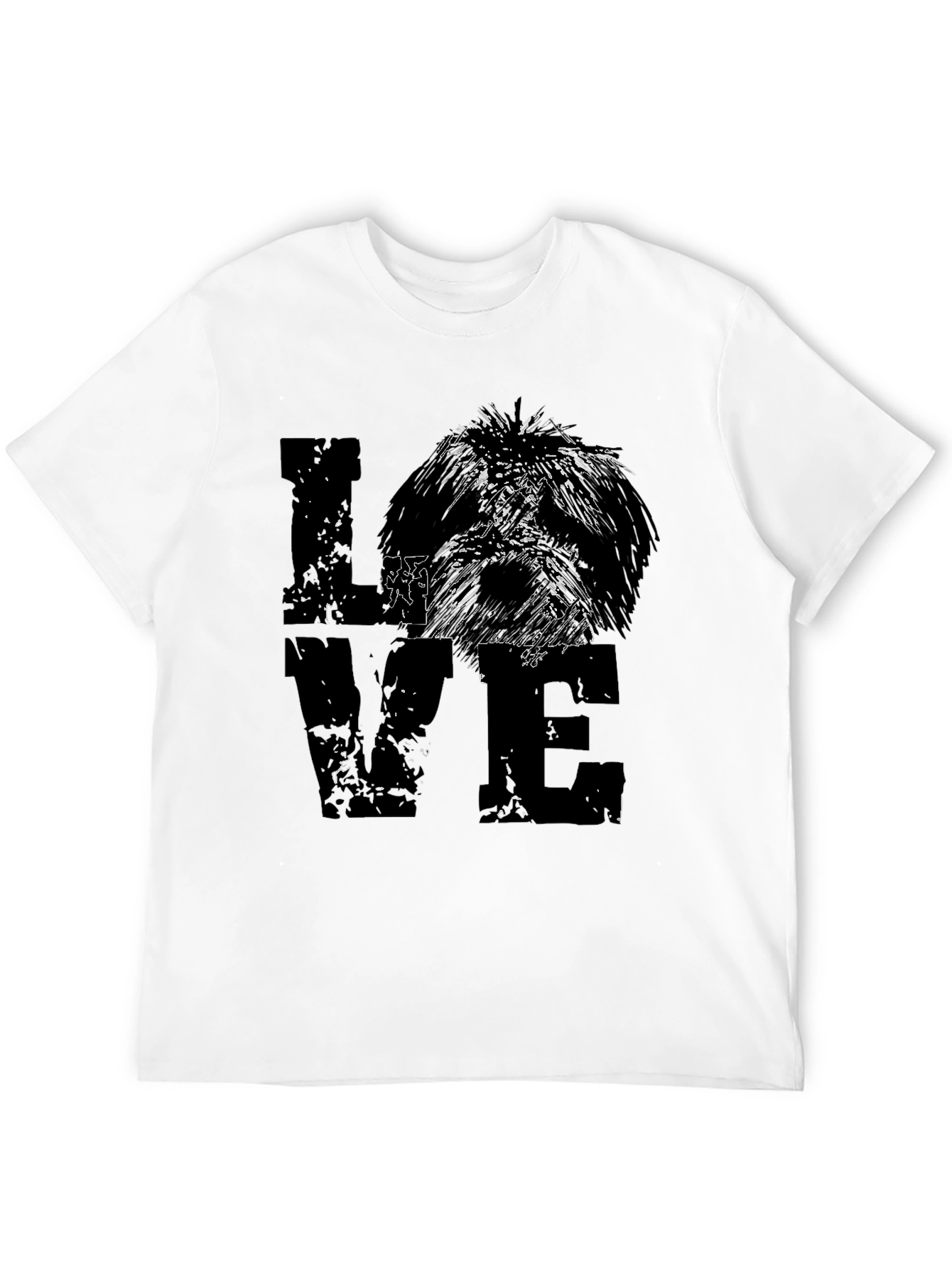 Dog LOVE Graphic Tee - Unisex Black T-Shirt