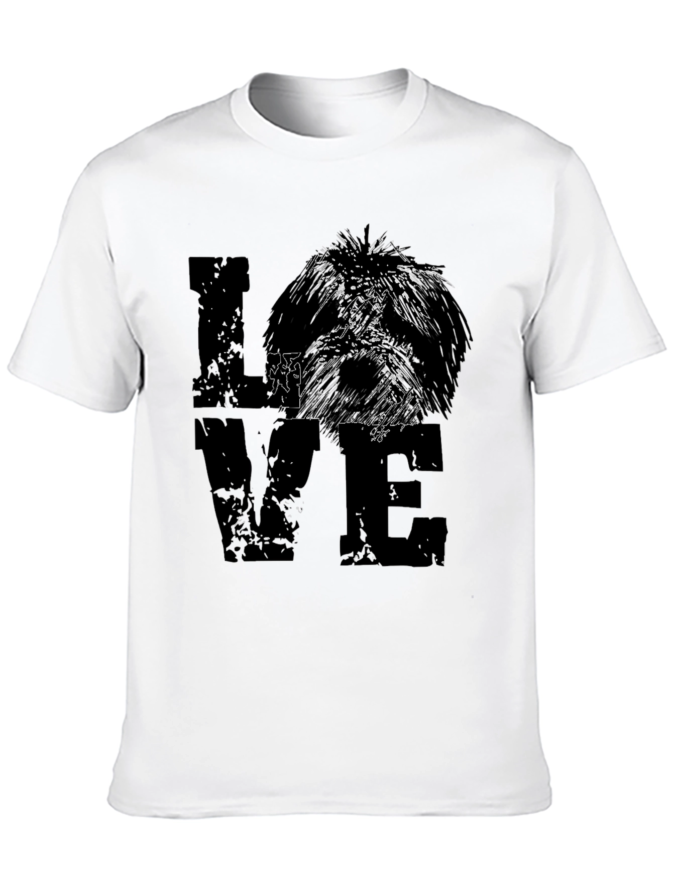 Dog LOVE Graphic Tee - Unisex Black T-Shirt