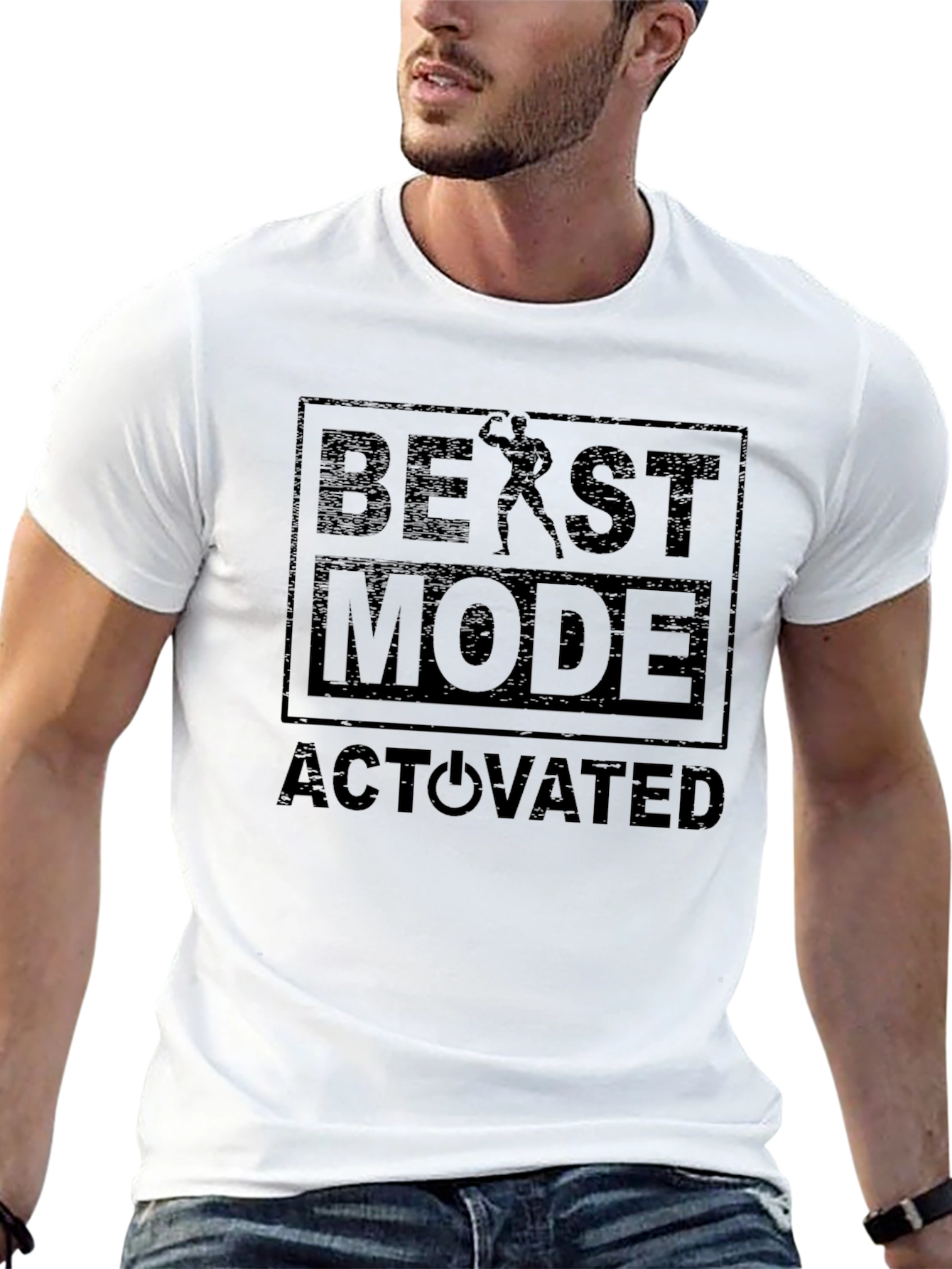 Beast Mode Activated Black Graphic Tee