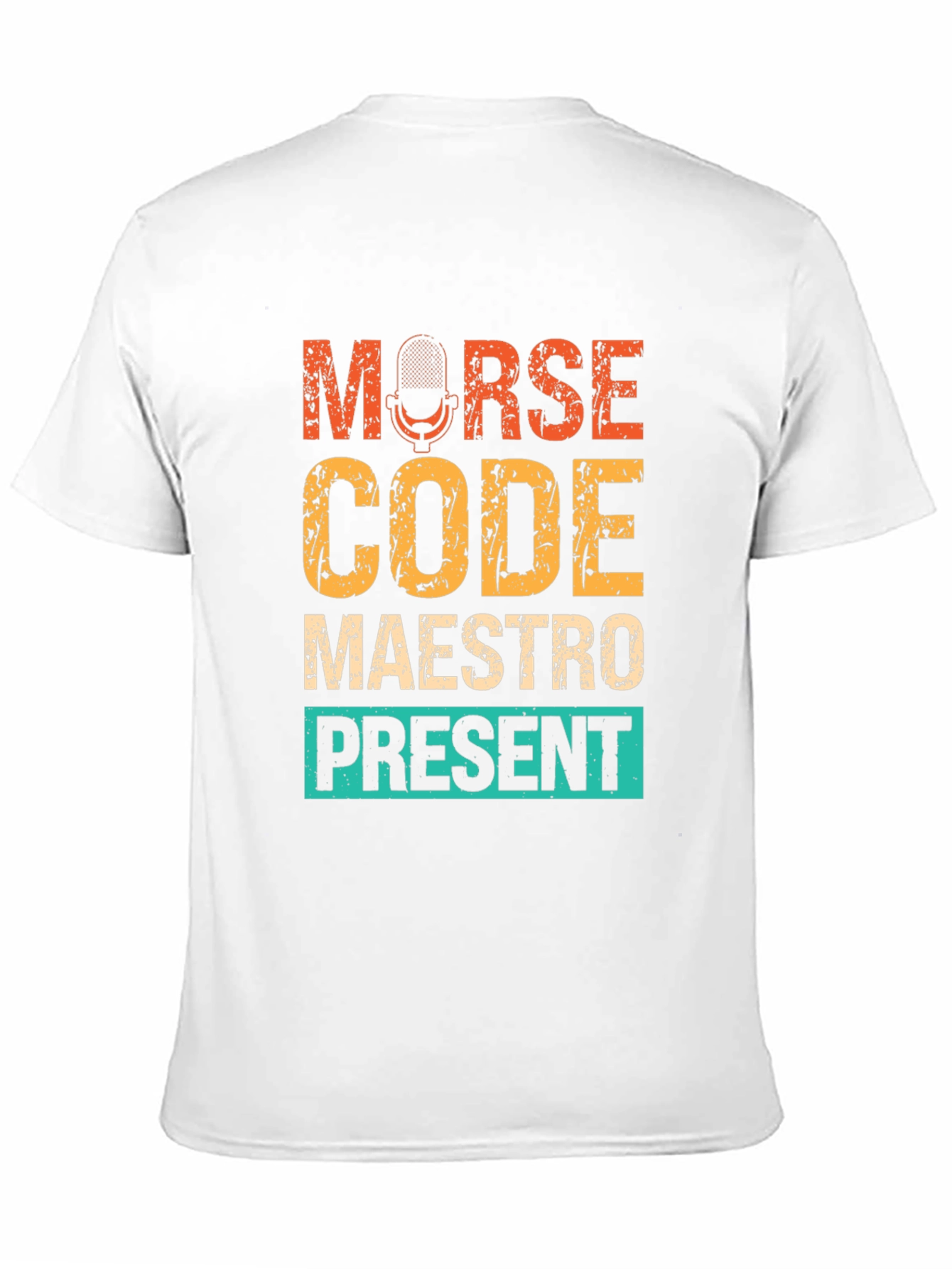 Morse Code Maestro Present T-Shirt - Black
