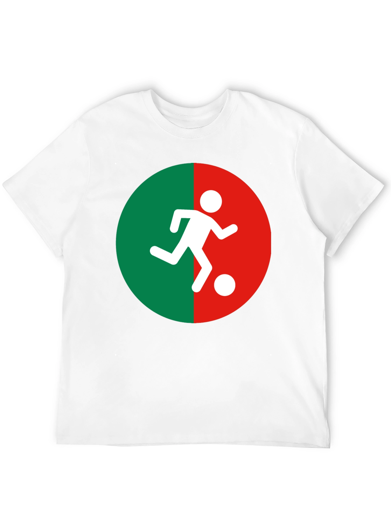 Soccer Player Graphic Tee - Black Cotton Blend Shirt