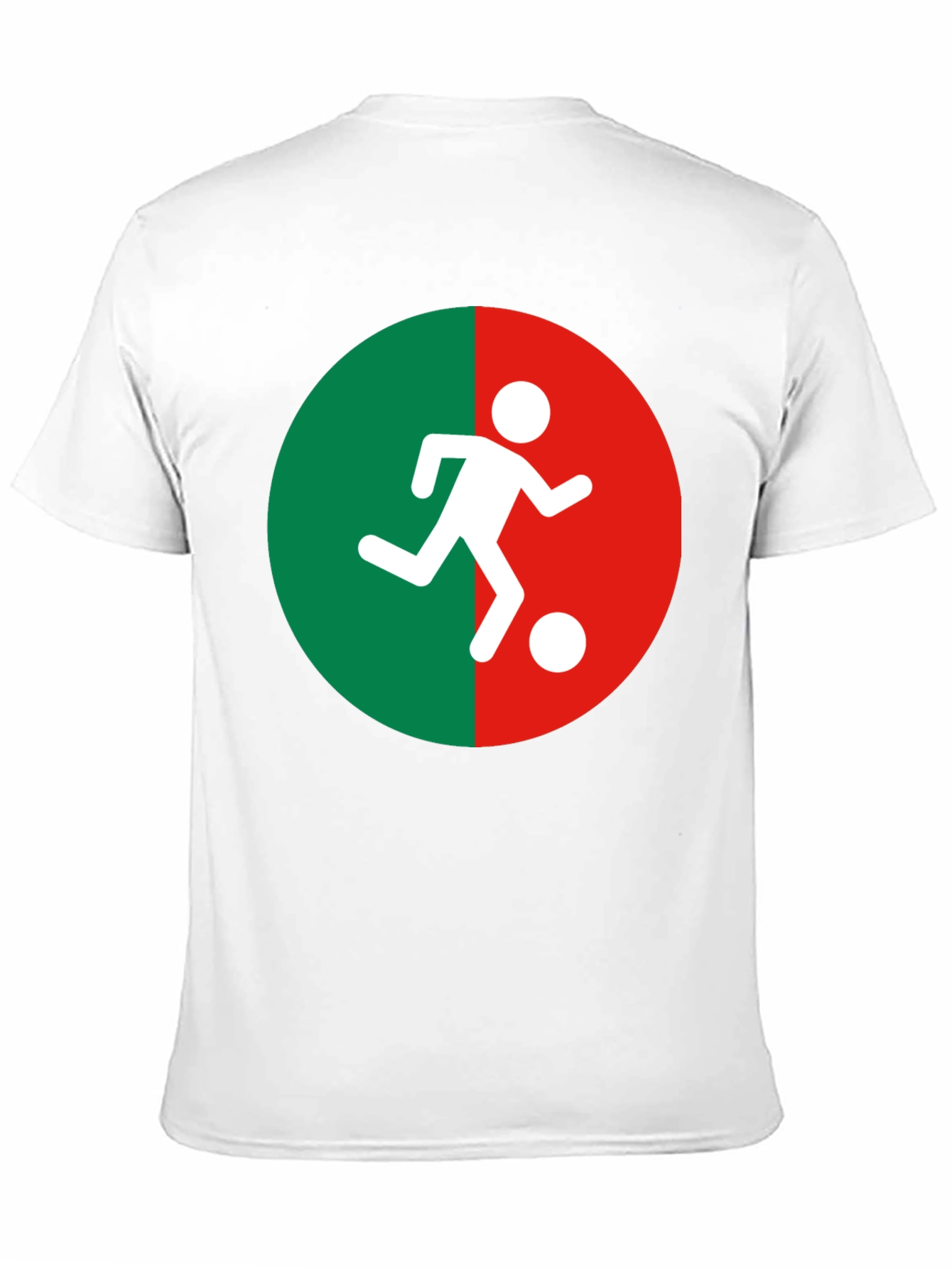 Soccer Player Graphic Tee - Black Cotton Blend Shirt