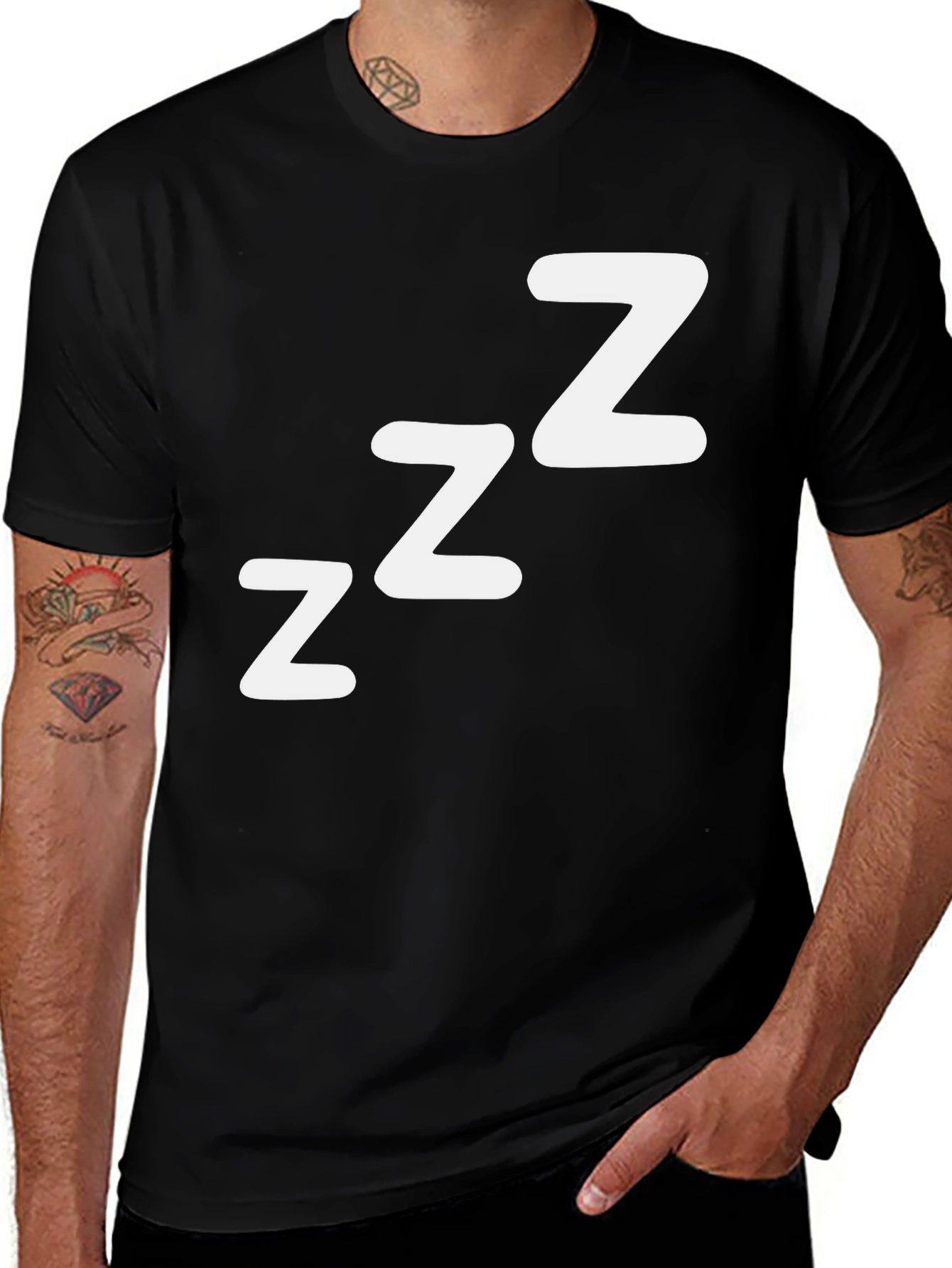 Sleepy Time Black T-Shirt