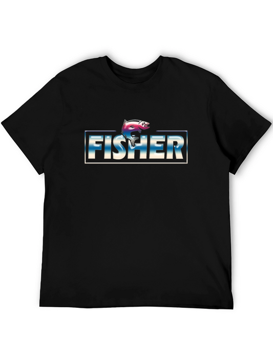 Fisher Graphic T-Shirt - Retro Style