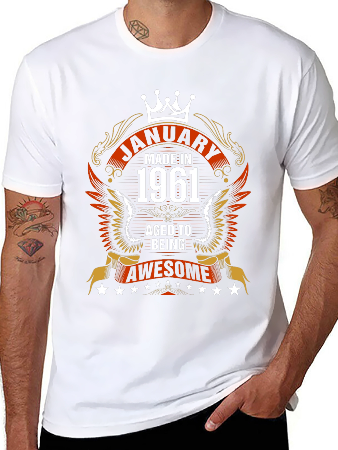 January 1961 Aged to Awesome Graphic Tee