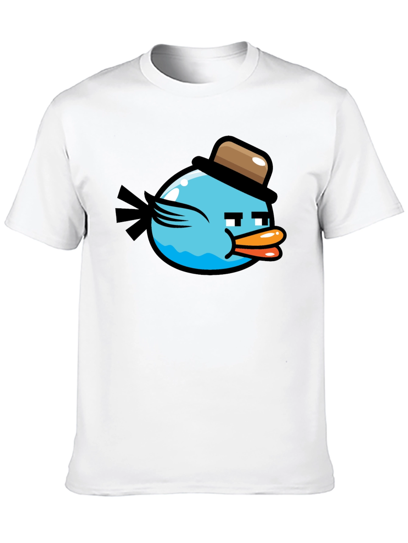 Funny Blue Bird T-Shirt - Cool Cartoon Design