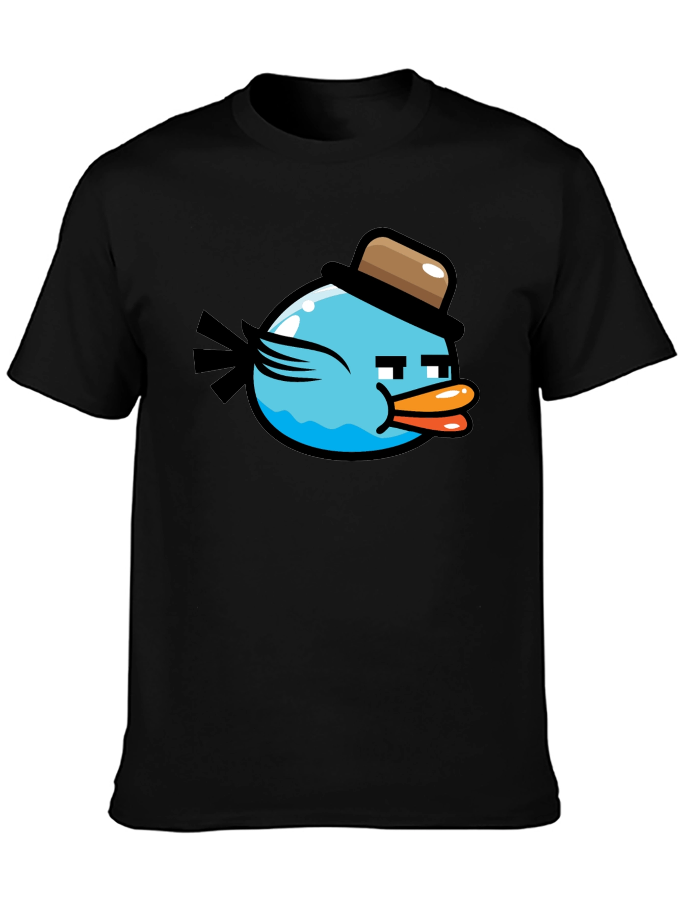 Funny Blue Bird T-Shirt - Cool Cartoon Design