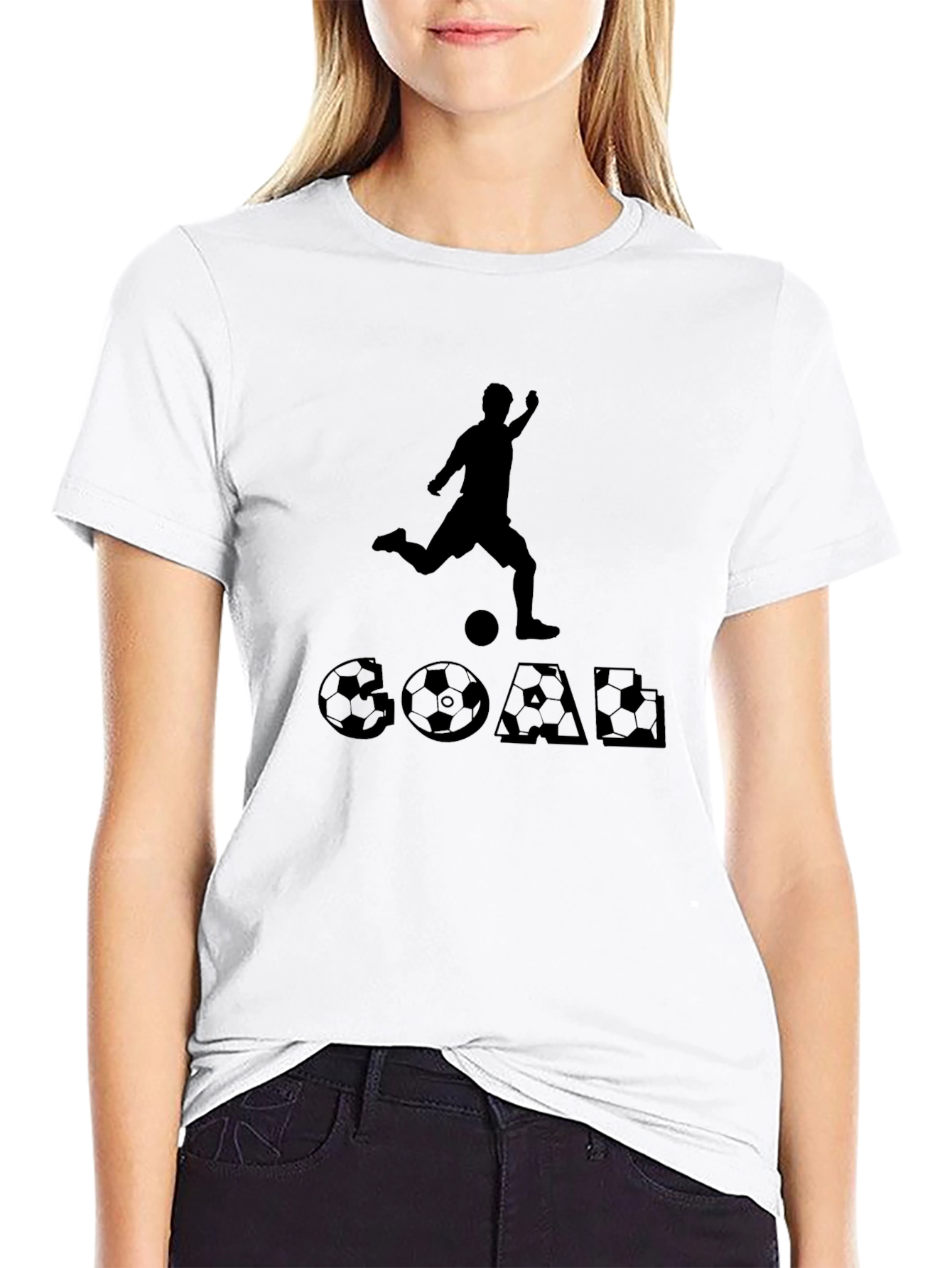 Soccer Goal T-Shirt - Black