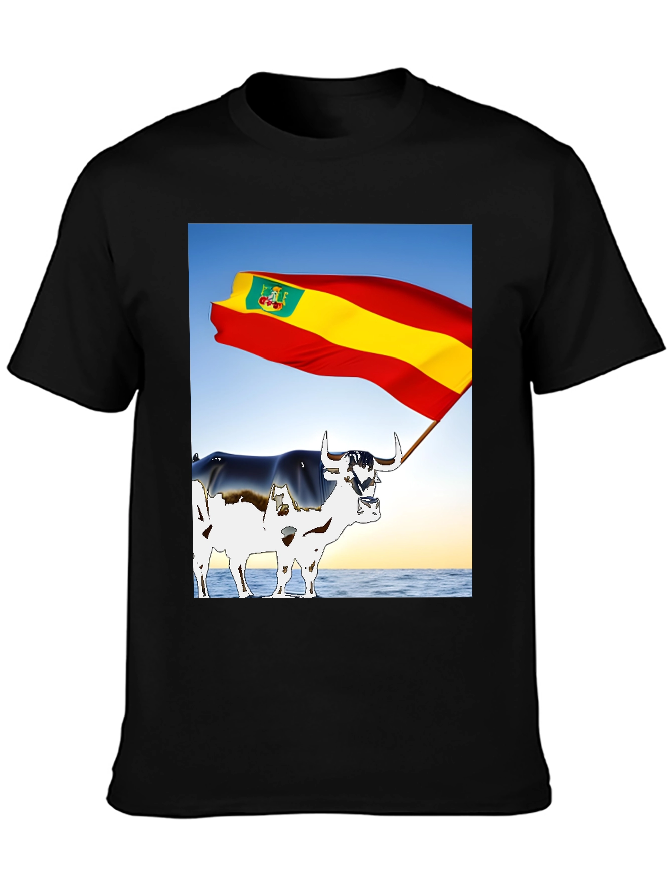 Spanish Bull Flag Graphic Tee