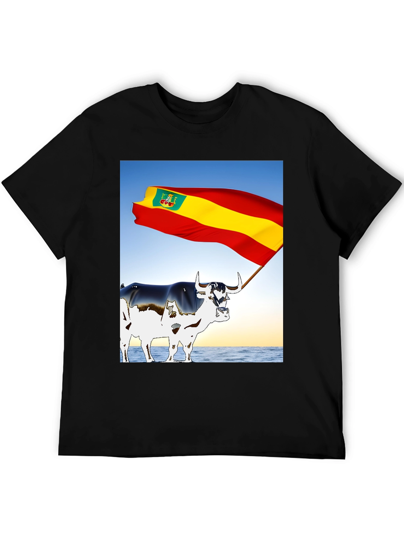 Spanish Bull Flag Graphic Tee