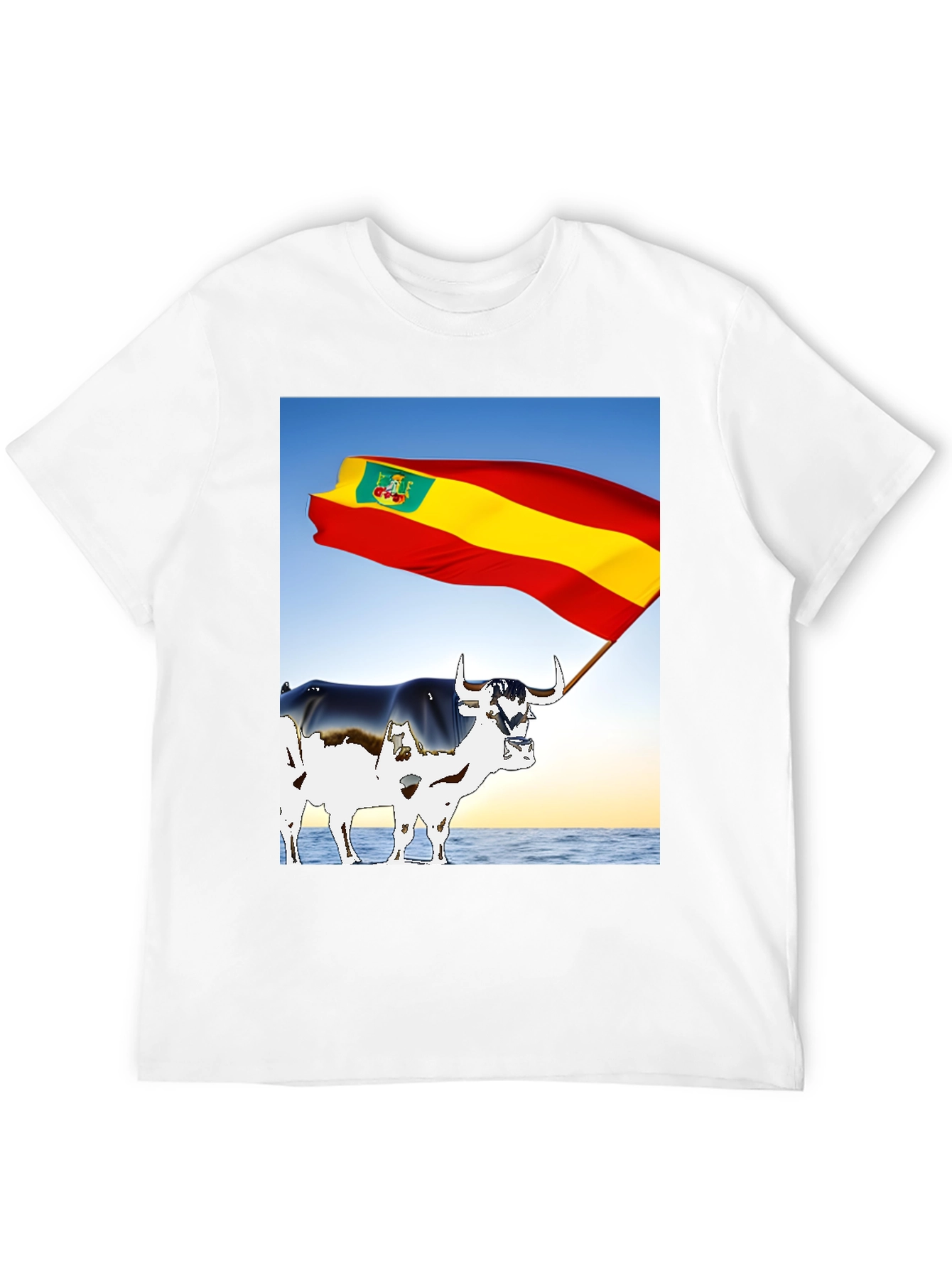 Spanish Bull Flag Graphic Tee