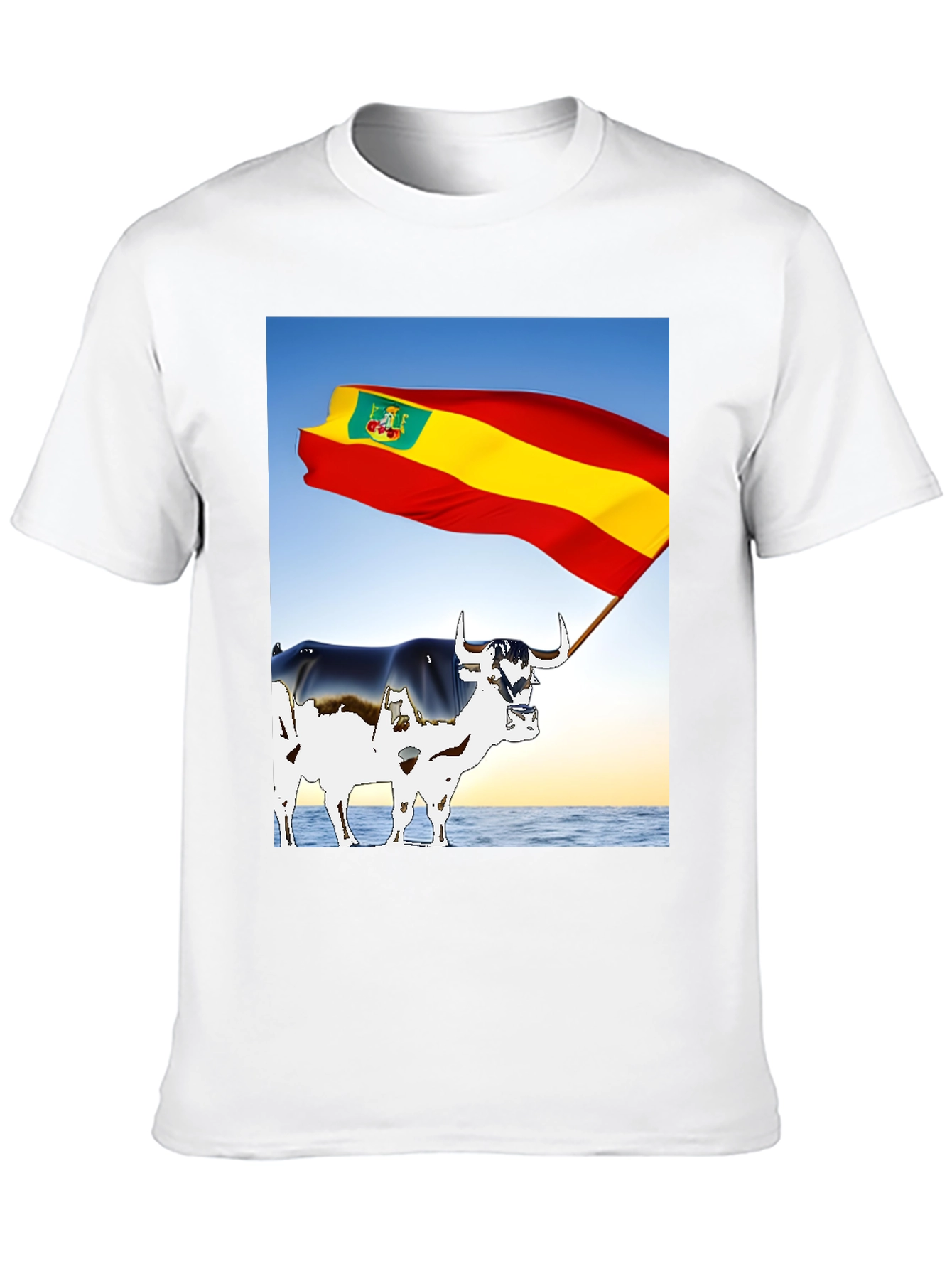 Spanish Bull Flag Graphic Tee