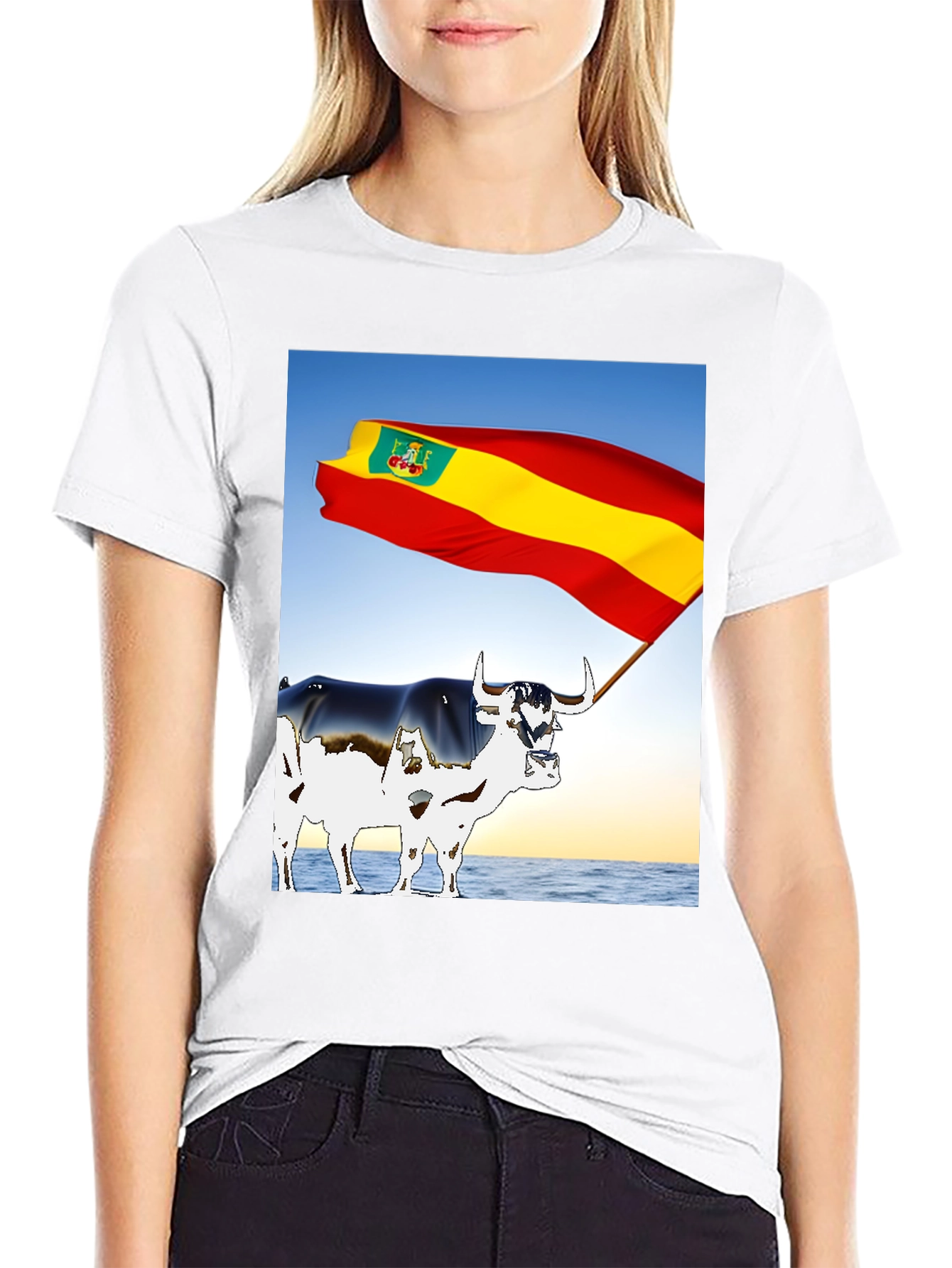 Spanish Bull Flag Graphic Tee