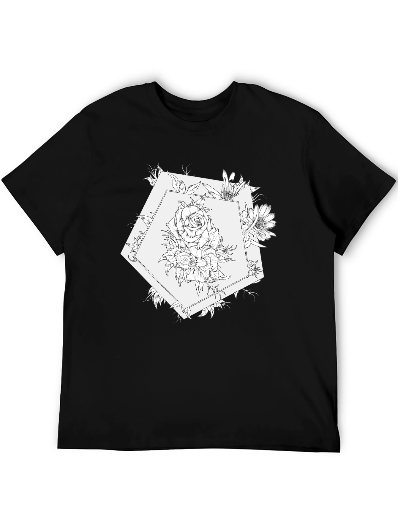 Floral Dodecahedron Graphic Tee