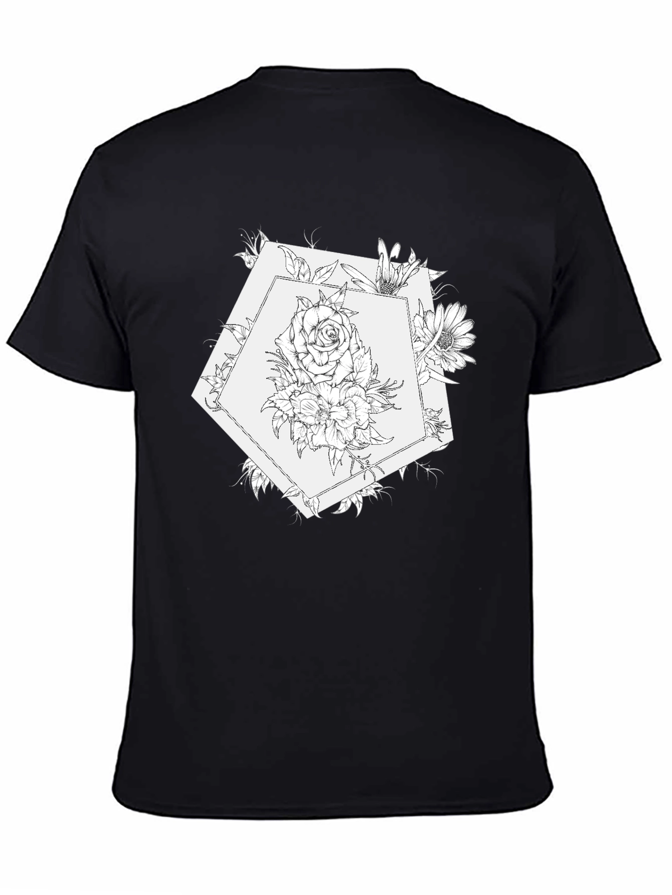 Floral Dodecahedron Graphic Tee