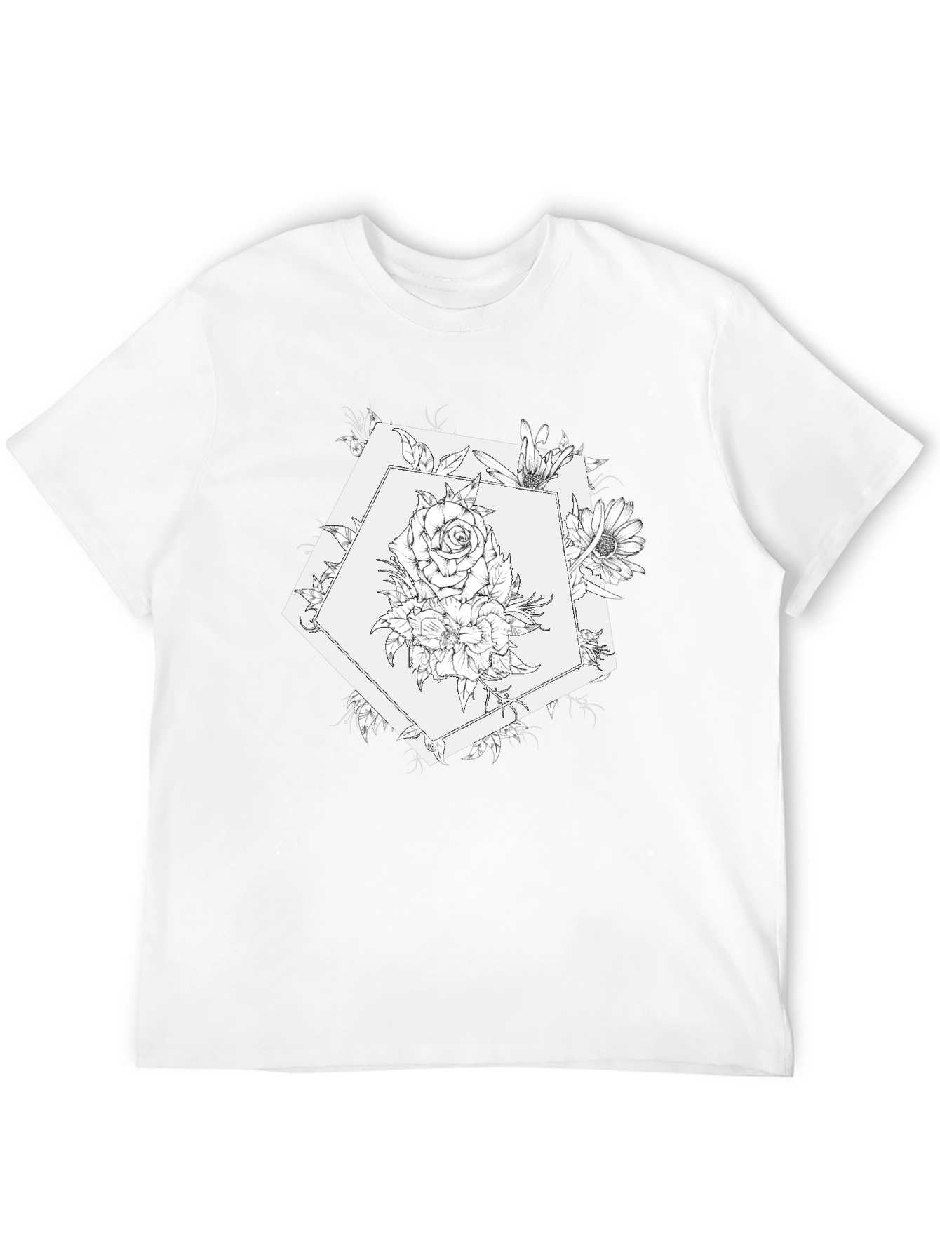 Floral Dodecahedron Graphic Tee